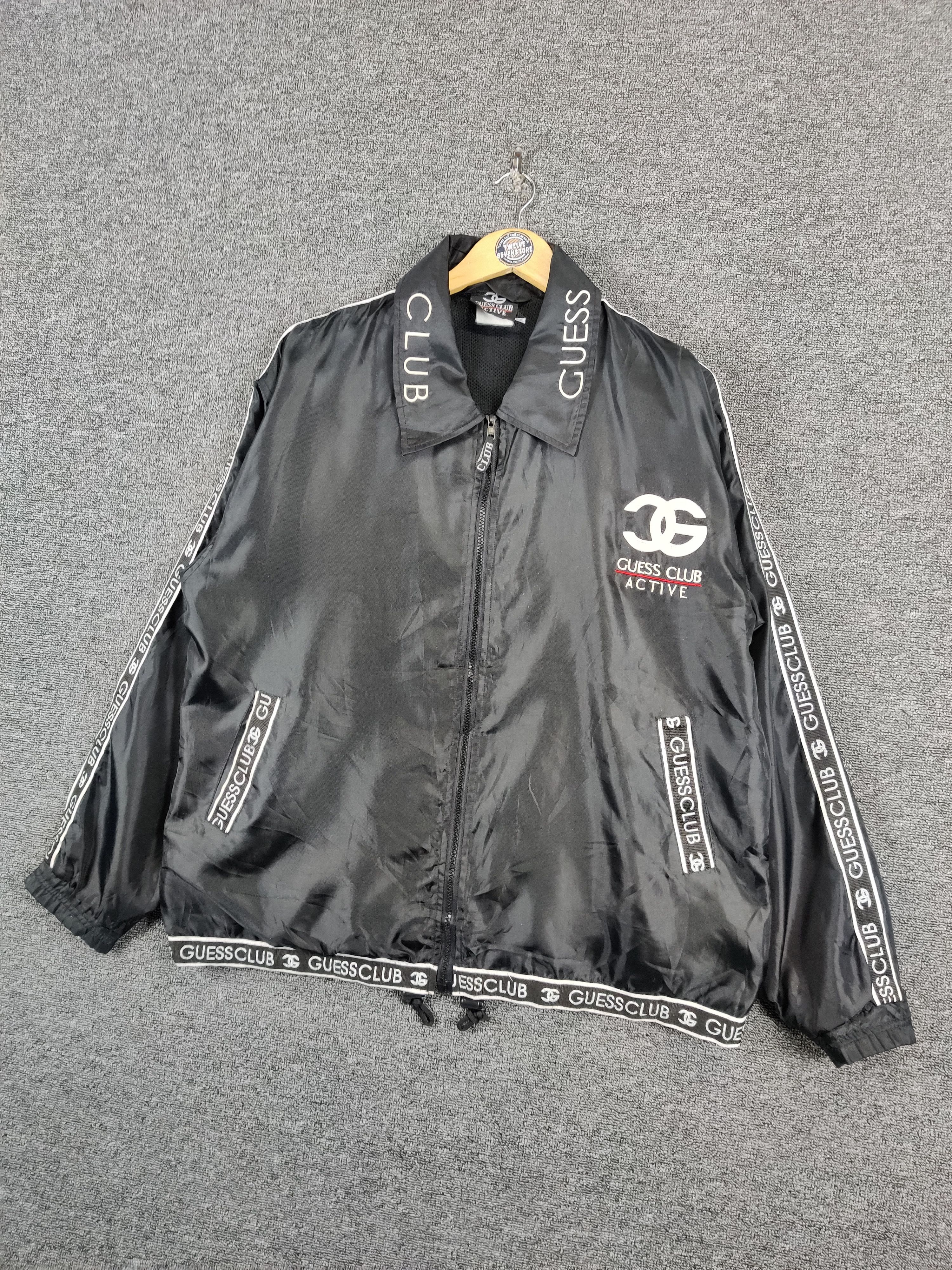 Guess Vintage Guess Club Big Logo Windbreaker Light Jacket Size US XXL / EU 58 / 5 - 2 Thumbnail