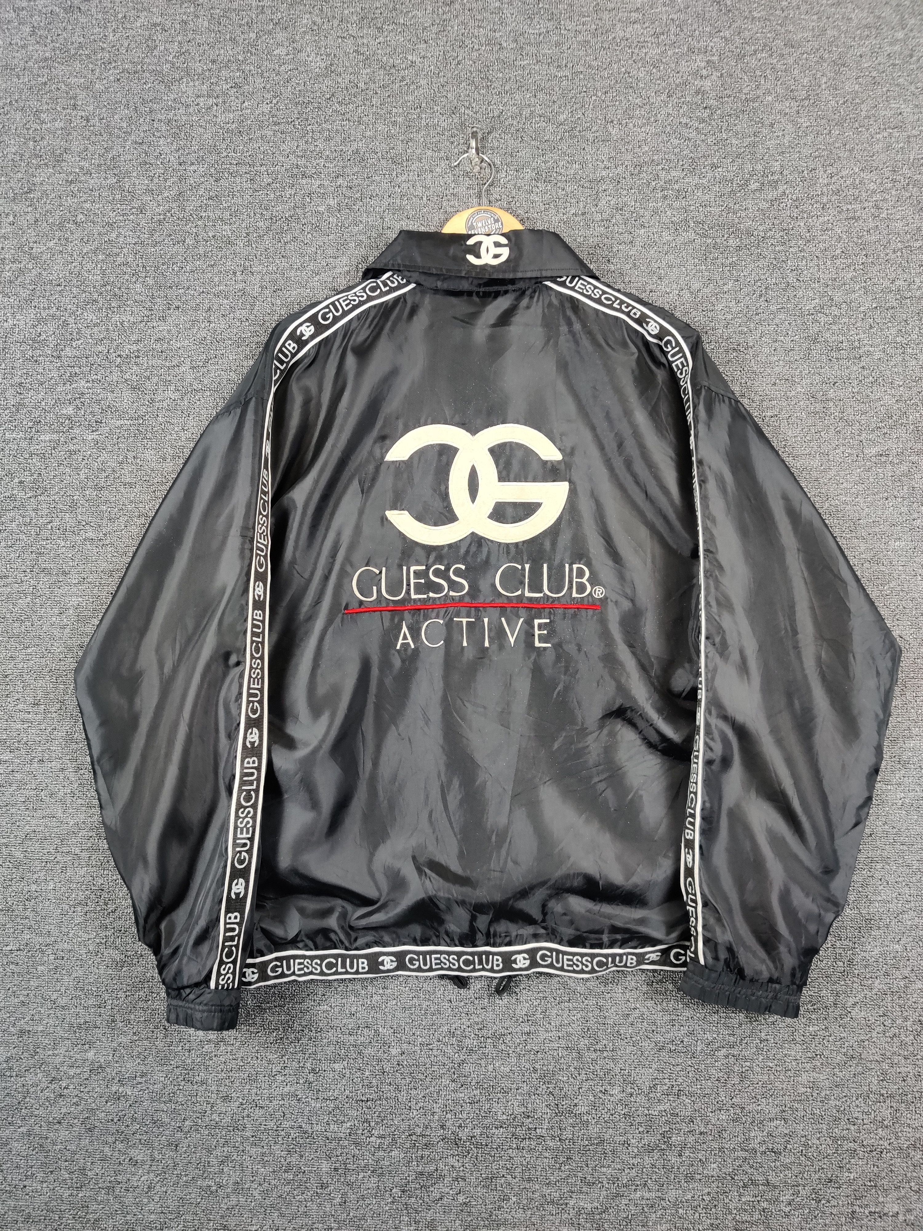 Guess Vintage Guess Club Big Logo Windbreaker Light Jacket Size US XXL / EU 58 / 5 - 7 Thumbnail