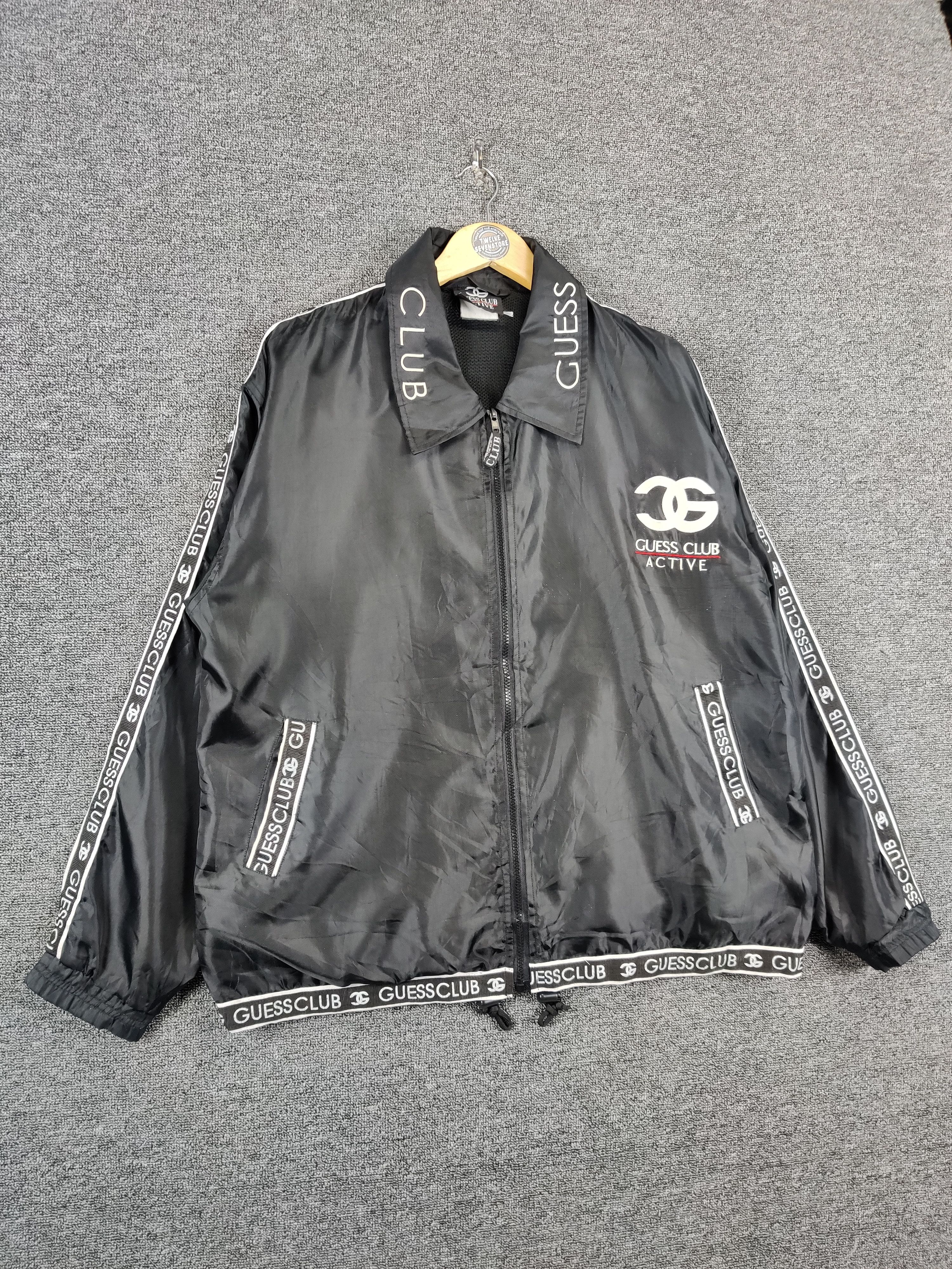 Guess Vintage Guess Club Big Logo Windbreaker Light Jacket Size US XXL / EU 58 / 5 - 6 Thumbnail