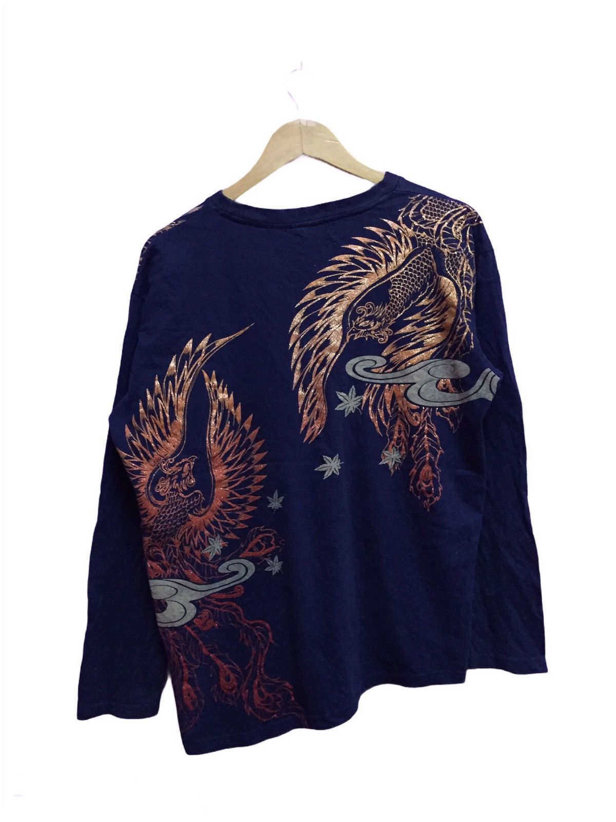 Japanese Brand Space Opera Sukajan Birds Long Sleeves Size 3L Size US L / EU 52-54 / 3 - 1 Thumbnail