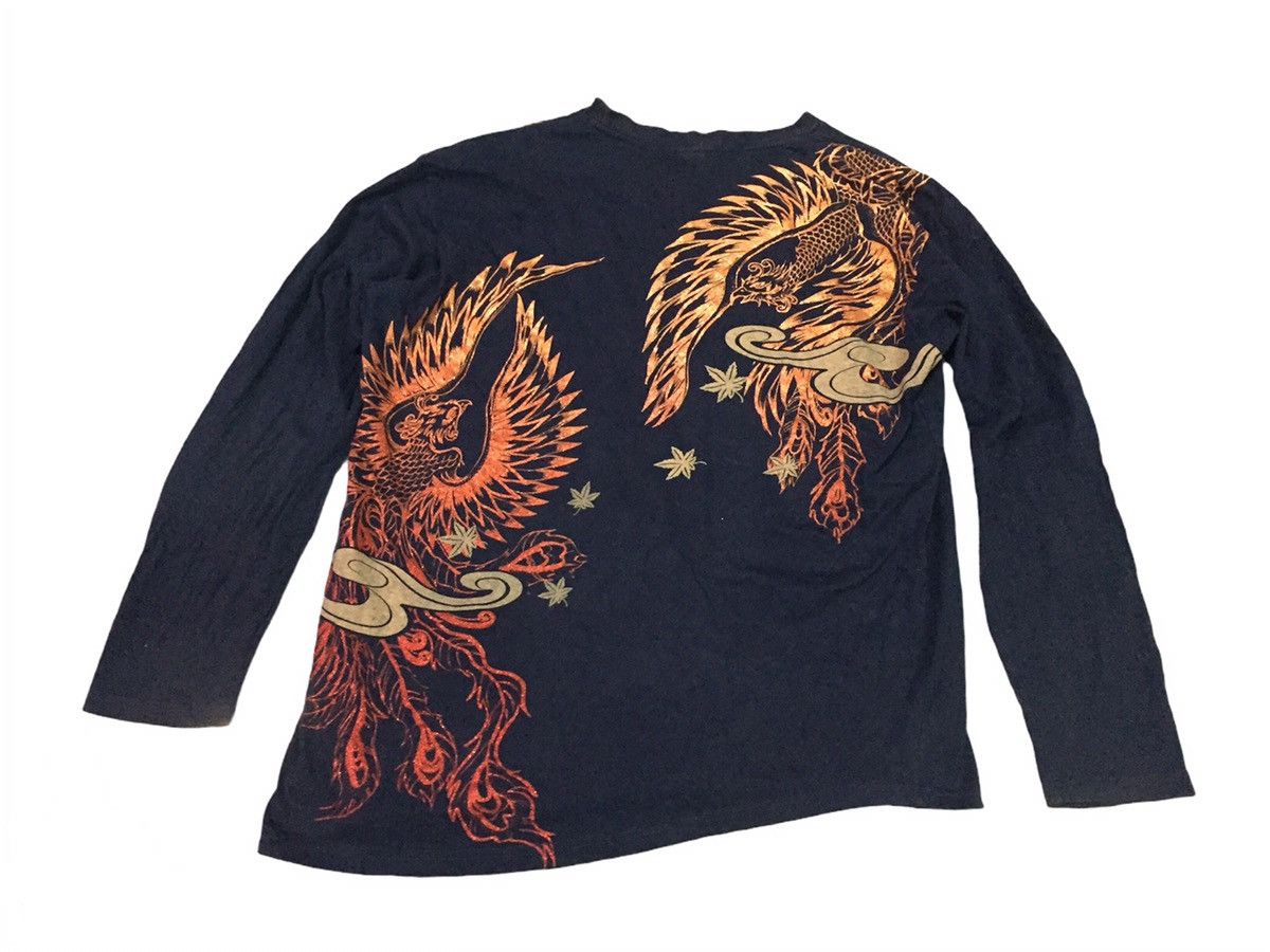 Japanese Brand Space Opera Sukajan Birds Long Sleeves Size 3L Size US L / EU 52-54 / 3 - 3 Thumbnail