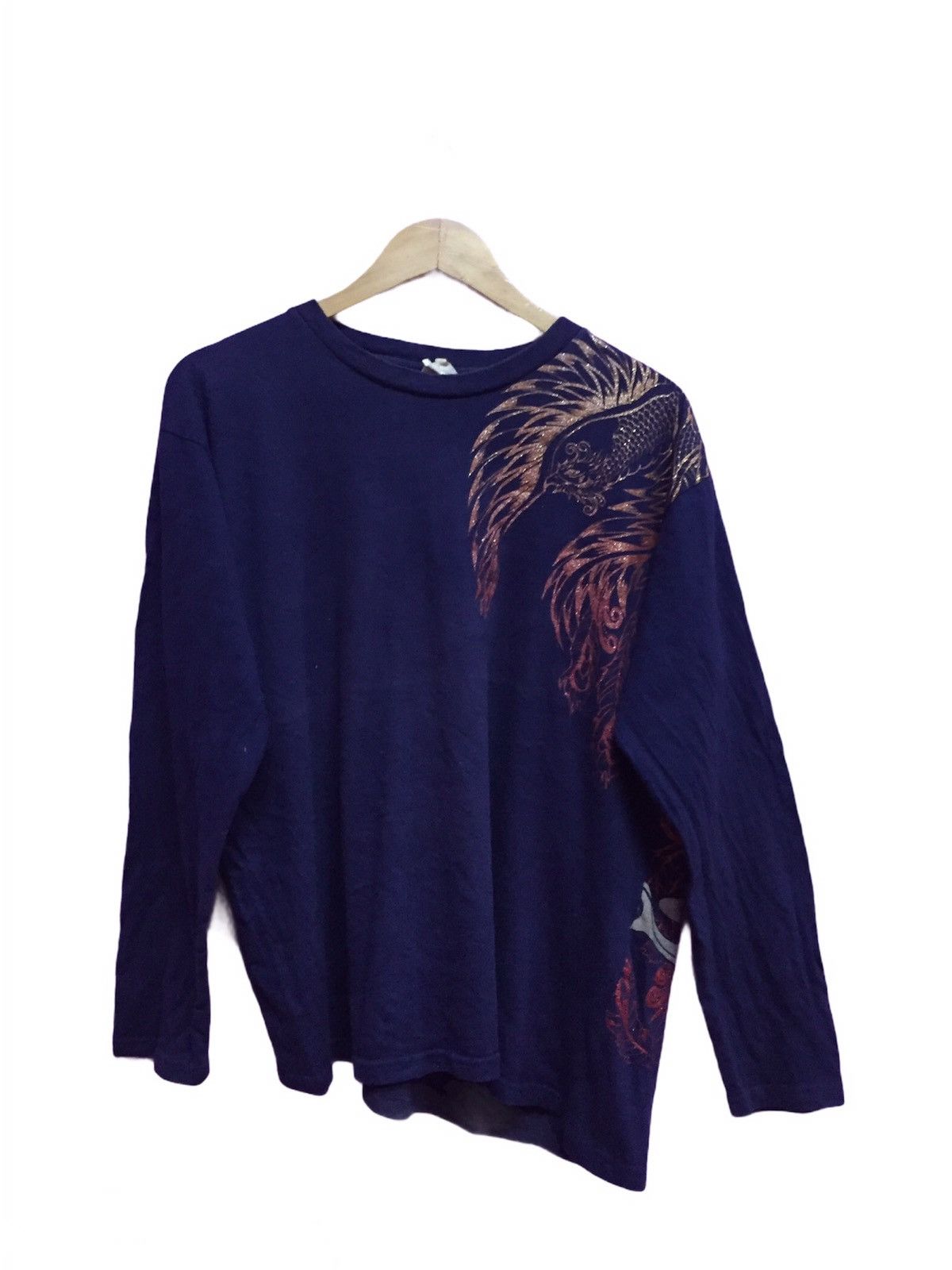Japanese Brand Space Opera Sukajan Birds Long Sleeves Size 3L Size US L / EU 52-54 / 3 - 2 Thumbnail