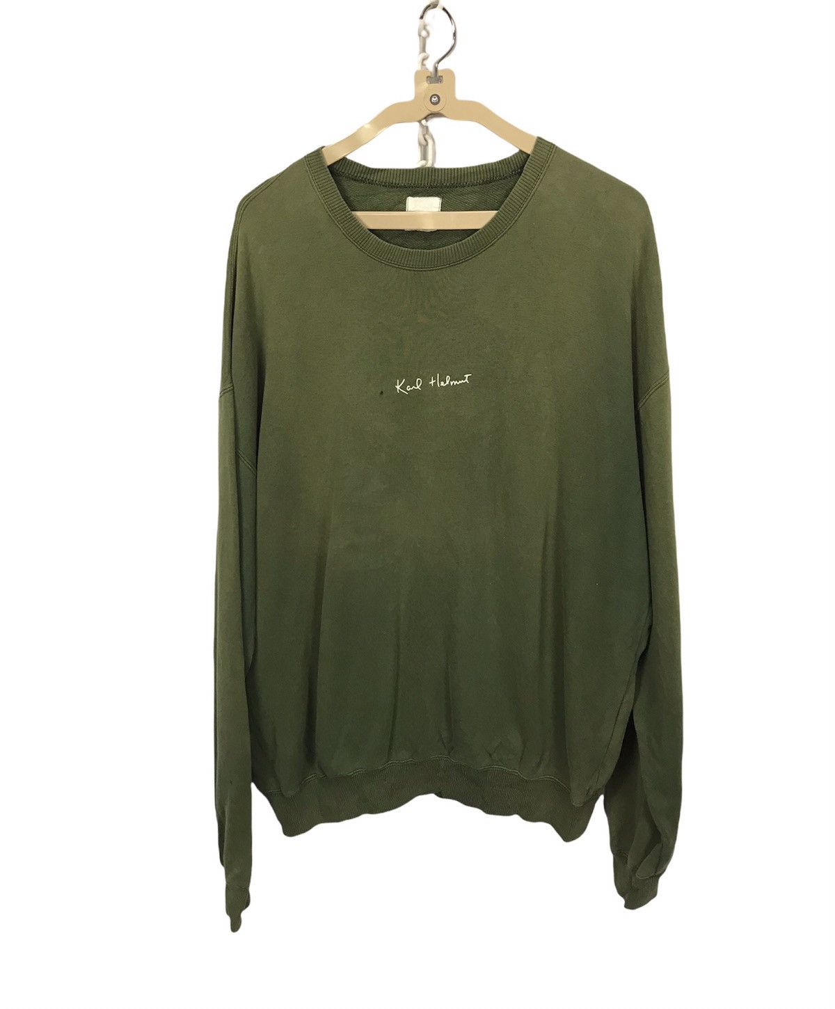 Designer × Karl Helmut Karl helmut winter collection distressed sweatshirt Size US L / EU 52-54 / 3 - 1 Thumbnail
