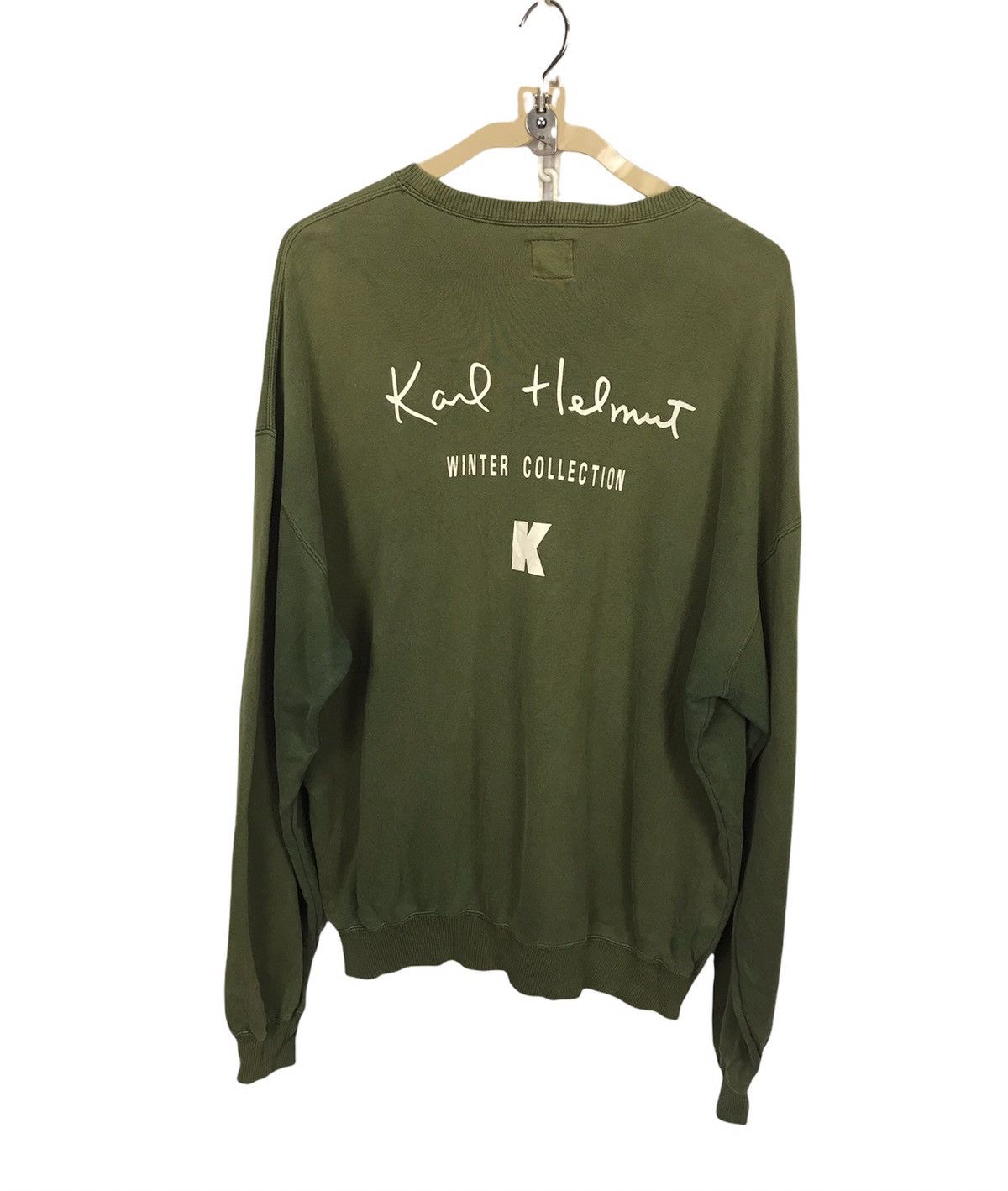 Designer × Karl Helmut Karl helmut winter collection distressed sweatshirt Size US L / EU 52-54 / 3 - 2 Thumbnail