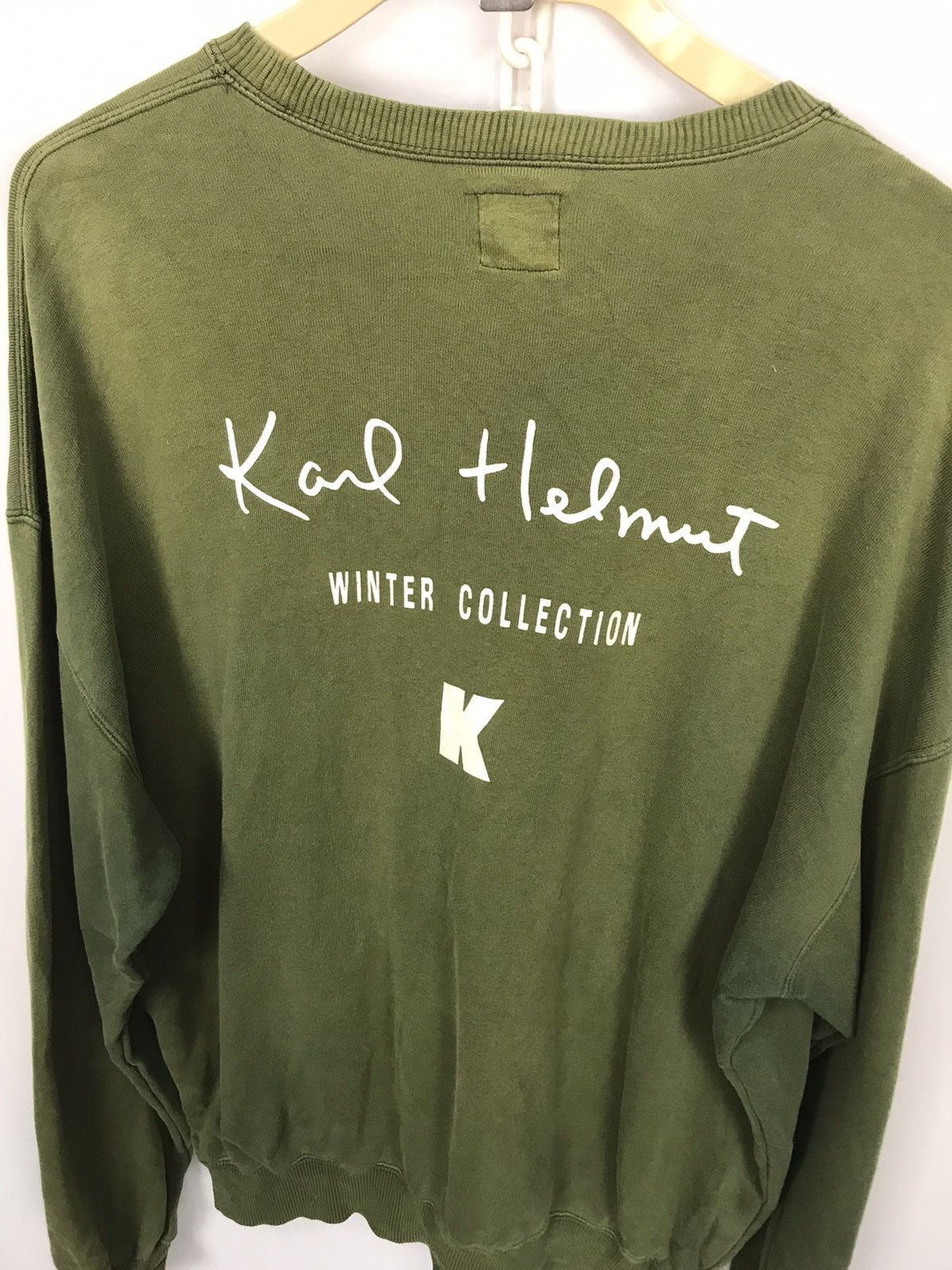Designer × Karl Helmut Karl helmut winter collection distressed sweatshirt Size US L / EU 52-54 / 3 - 7 Thumbnail
