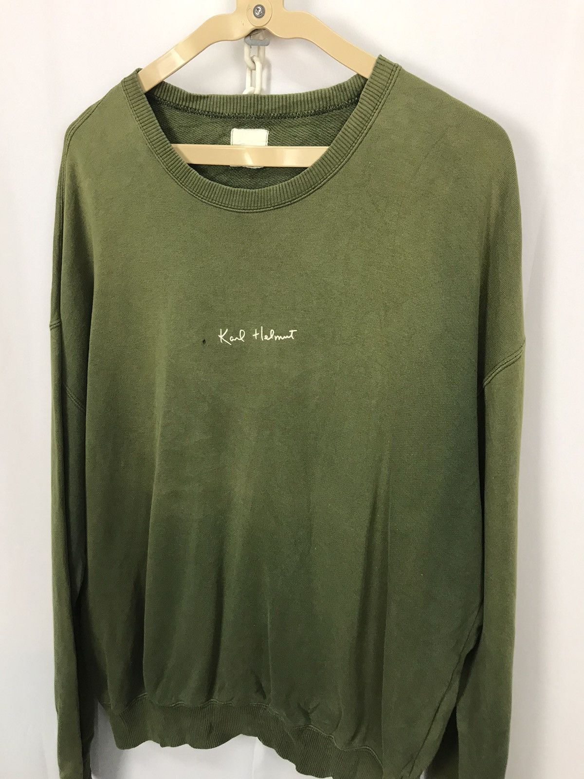 Designer × Karl Helmut Karl helmut winter collection distressed sweatshirt Size US L / EU 52-54 / 3 - 5 Thumbnail