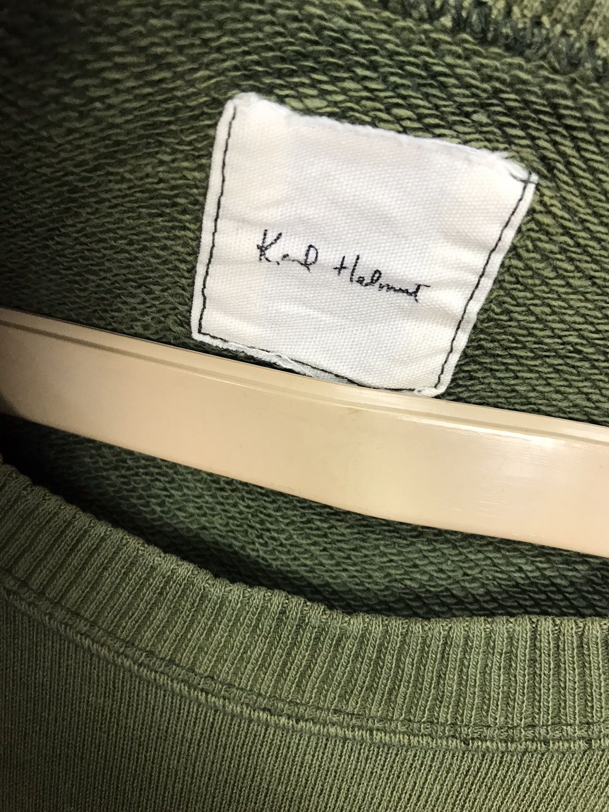 Designer × Karl Helmut Karl helmut winter collection distressed sweatshirt Size US L / EU 52-54 / 3 - 3 Thumbnail