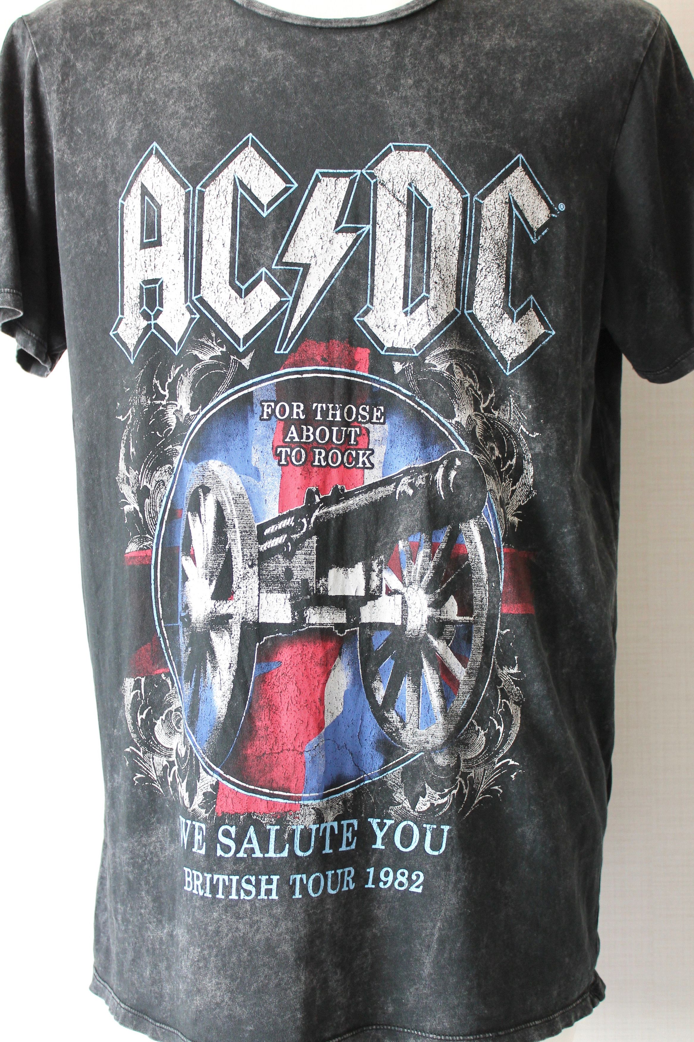 AC/DC AC/DC Band Tees rock t shirt Faded gray Size US XL / EU 56 / 4 - 2 Thumbnail