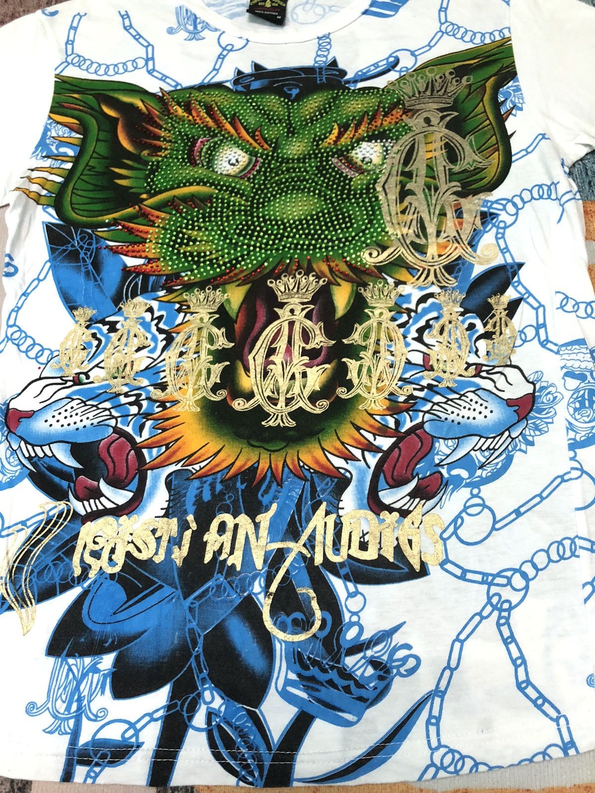 Christian Audigier × Ed Hardy CHRISTIAN AUDIGIER OVER PRINT SHIRT Size US S / EU 44-46 / 1 - 2 Thumbnail