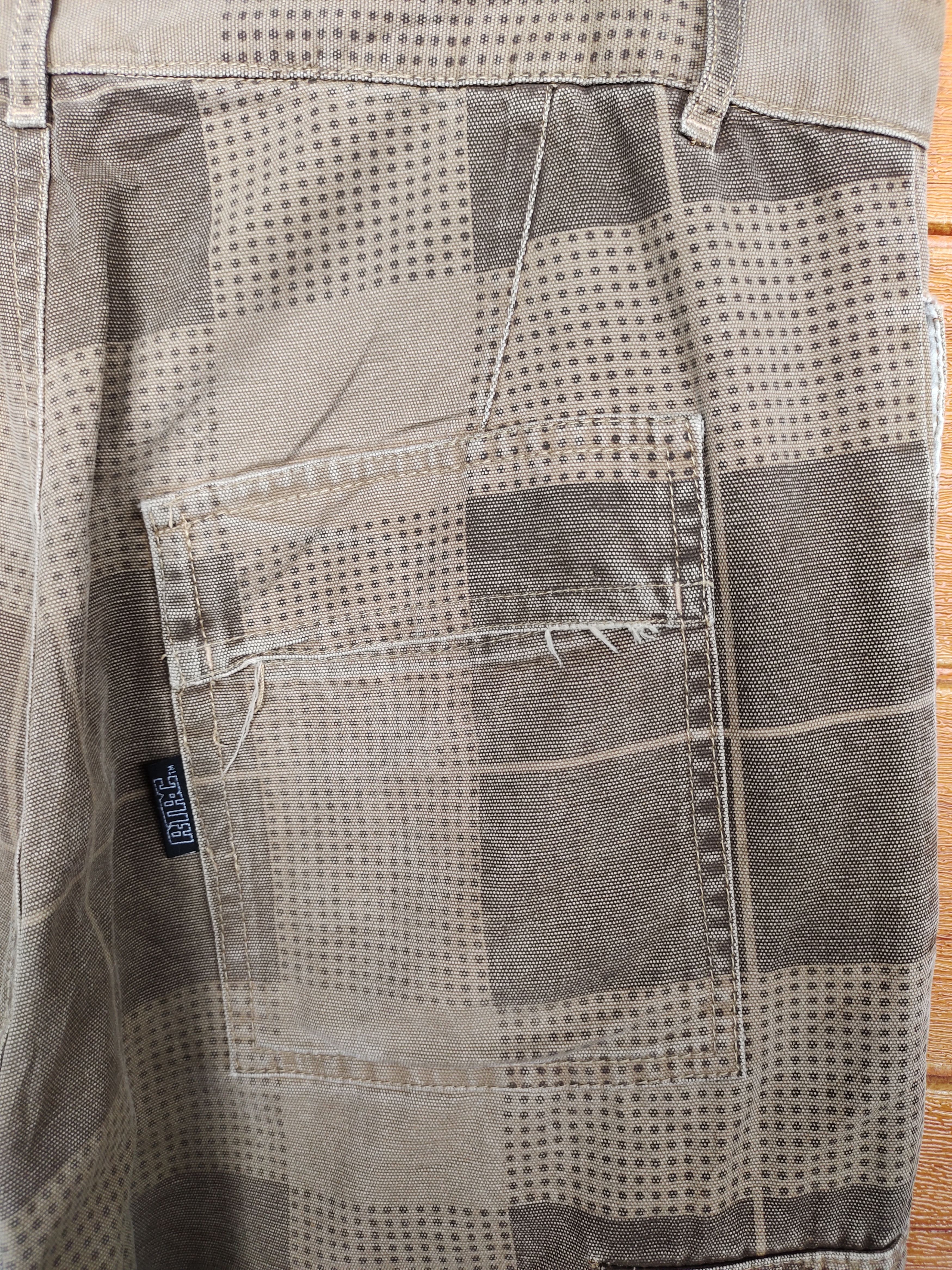 Japanese Brand Baggy Pants RTRC Checkered Art Cargo Pants Size US 34 / EU 50 - 5 Thumbnail