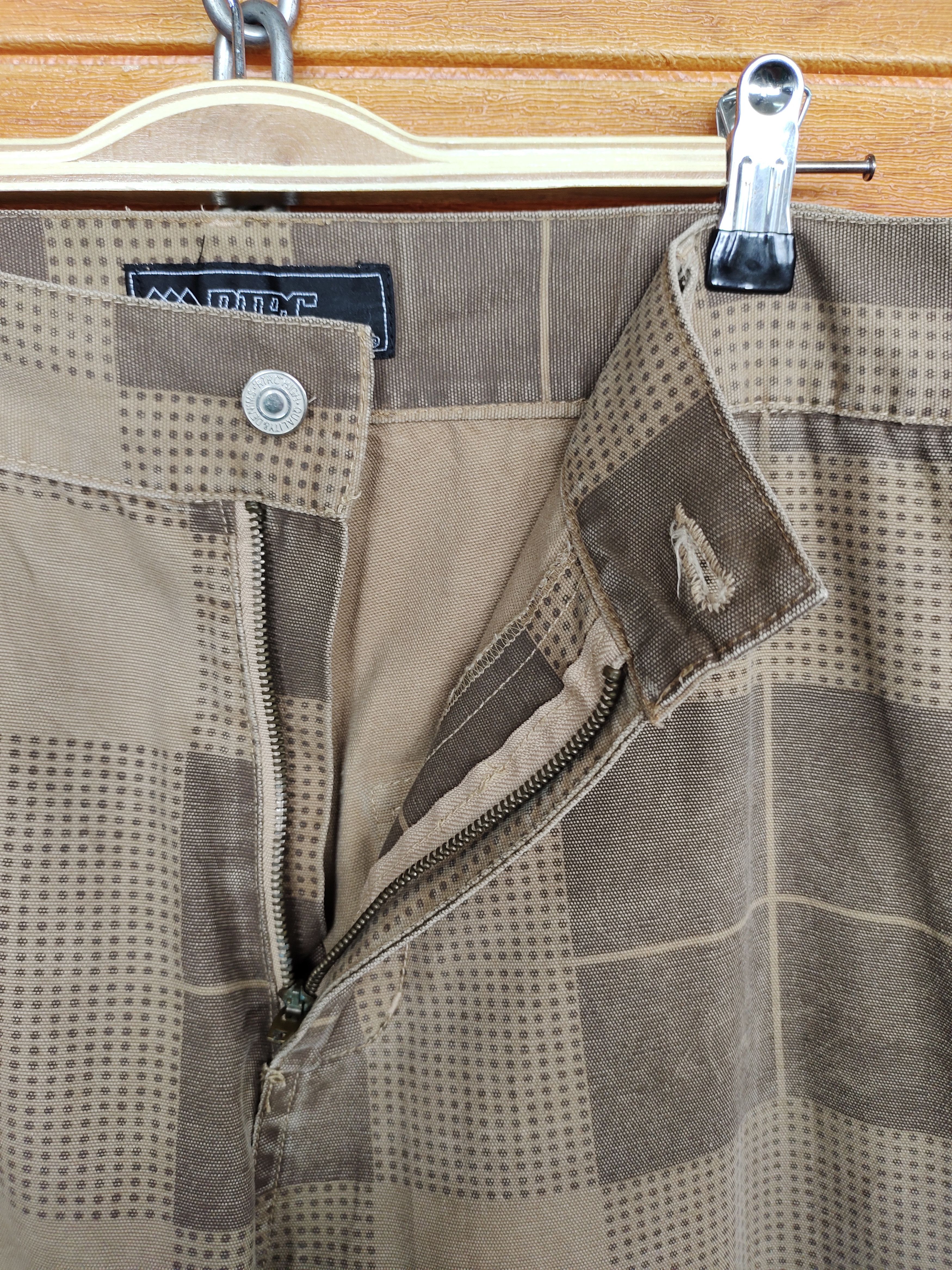 Japanese Brand Baggy Pants RTRC Checkered Art Cargo Pants Size US 34 / EU 50 - 20 Thumbnail