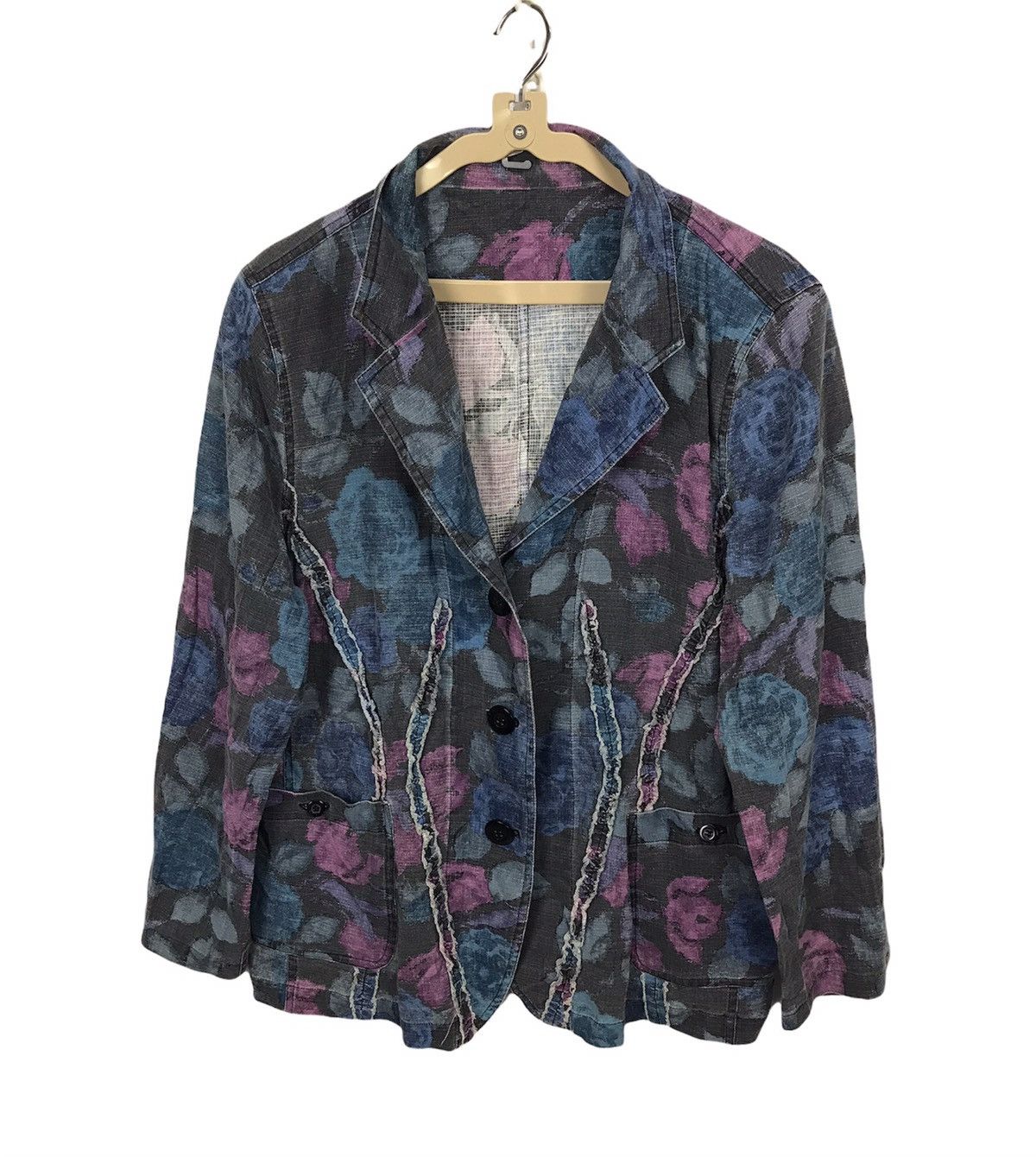 image of Best Offer Multicolor Woman Jacket Button Up, Men's (Size Medium)