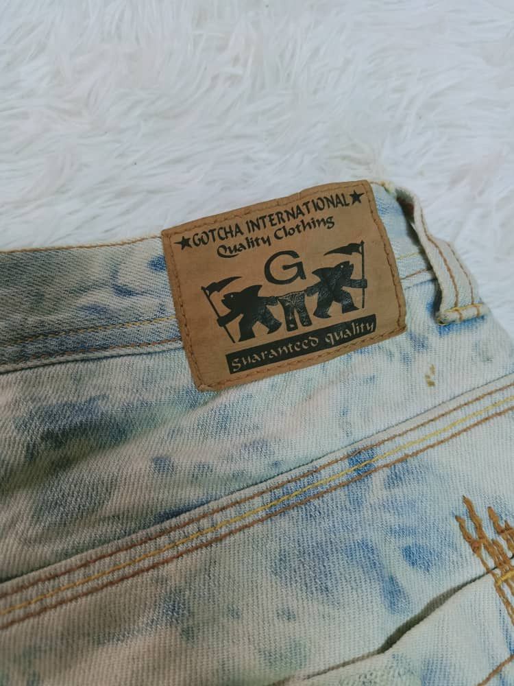 Gotcha × Vintage GOTCHA SHORT DISTRESSED DENIM Size US 36 / EU 52 - 5 Thumbnail