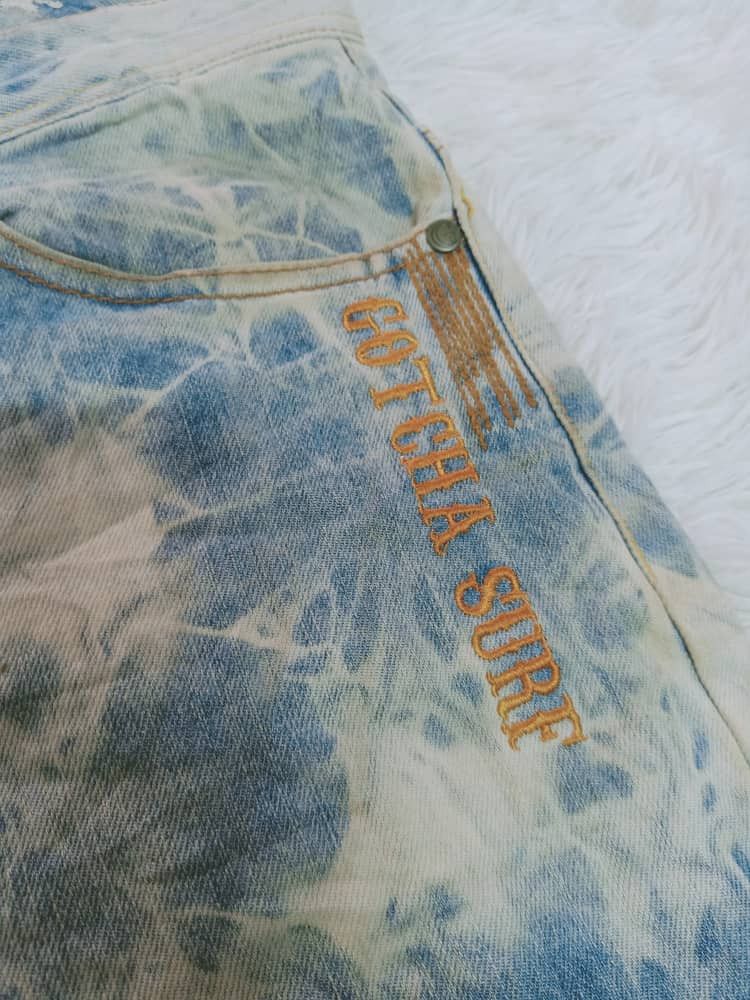 Gotcha × Vintage GOTCHA SHORT DISTRESSED DENIM Size US 36 / EU 52 - 4 Thumbnail