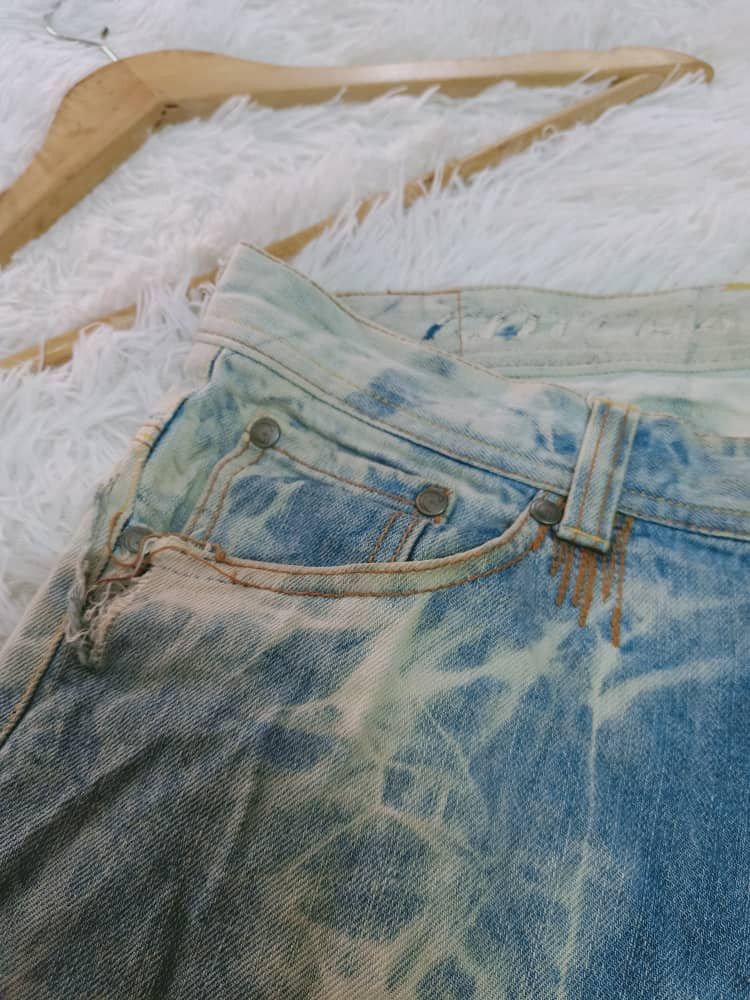 Gotcha × Vintage GOTCHA SHORT DISTRESSED DENIM Size US 36 / EU 52 - 2 Thumbnail