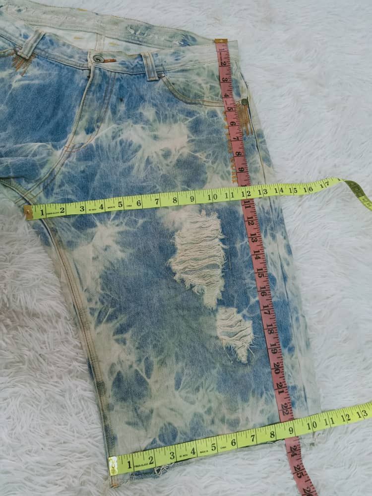 Gotcha × Vintage GOTCHA SHORT DISTRESSED DENIM Size US 36 / EU 52 - 7 Thumbnail
