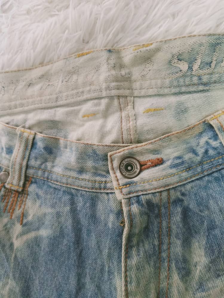 Gotcha × Vintage GOTCHA SHORT DISTRESSED DENIM Size US 36 / EU 52 - 3 Thumbnail