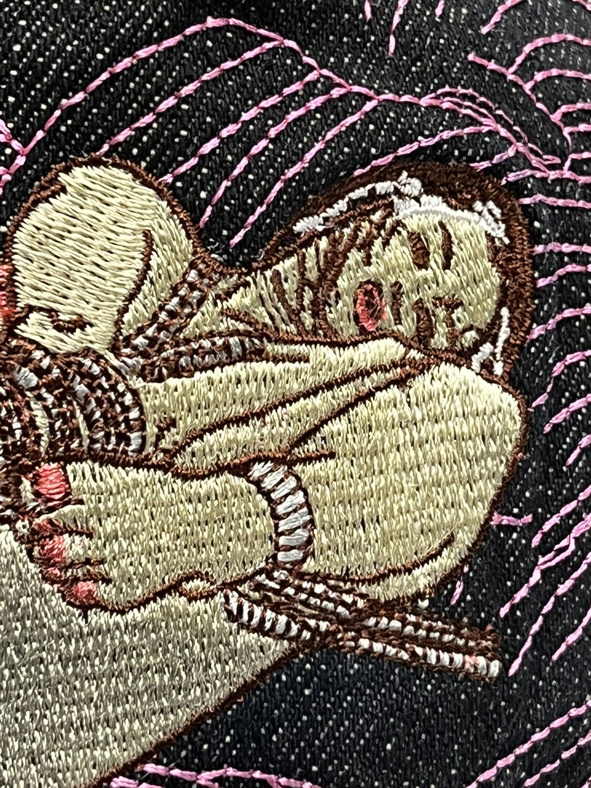 RMC Jeans FYE🔥Vtg RMC Nude Girl Embroidery Denim Full Cap Size ONE SIZE - 13 Thumbnail