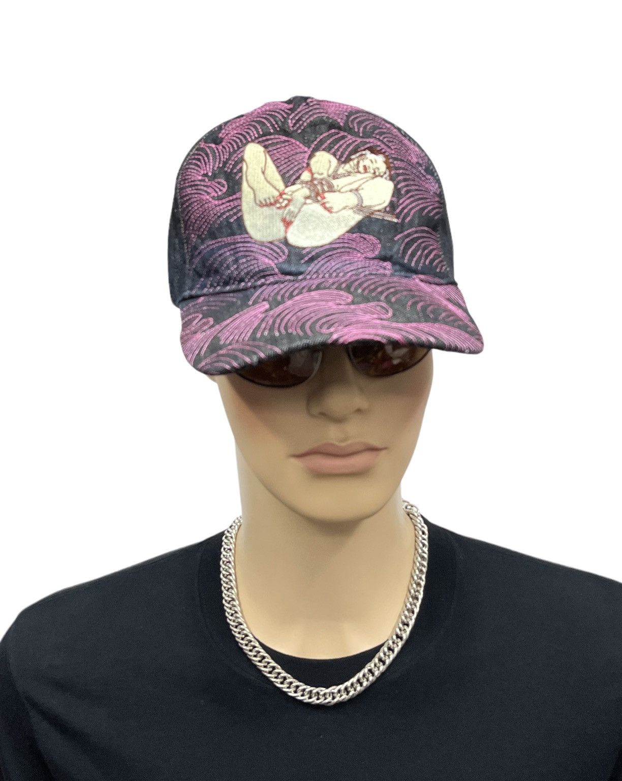 RMC Jeans FYE🔥Vtg RMC Nude Girl Embroidery Denim Full Cap Size ONE SIZE - 2 Thumbnail