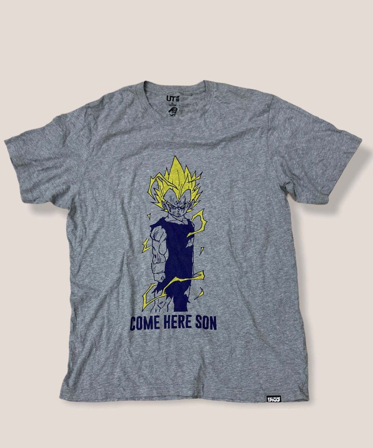 image of Dragon Ball X Uniqlo Bezita & Trunk Tshirt in Grey, Men's (Size XL)