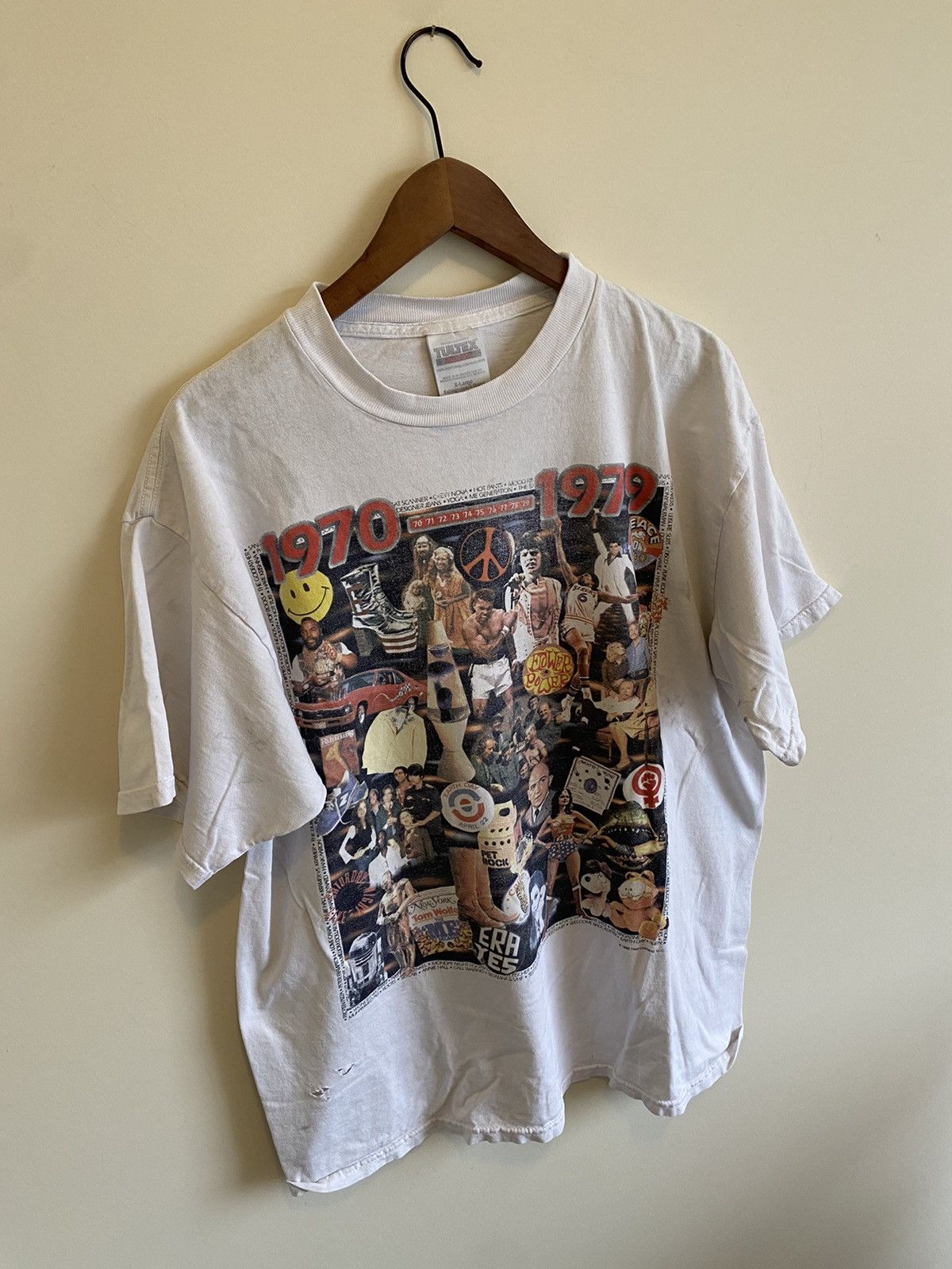 Vintage 1970 - 1979 GRAIL Collage Shirt Star Wars Ali Muhammed Mr T Size US XL / EU 56 / 4 - 1 Thumbnail