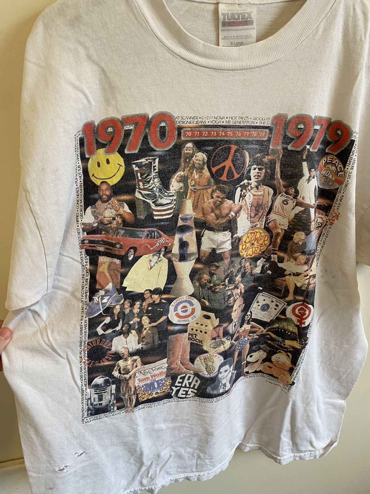 Vintage 1970 - 1979 GRAIL Collage Shirt Star Wars Ali Muhammed Mr T Size US XL / EU 56 / 4 - 3 Thumbnail