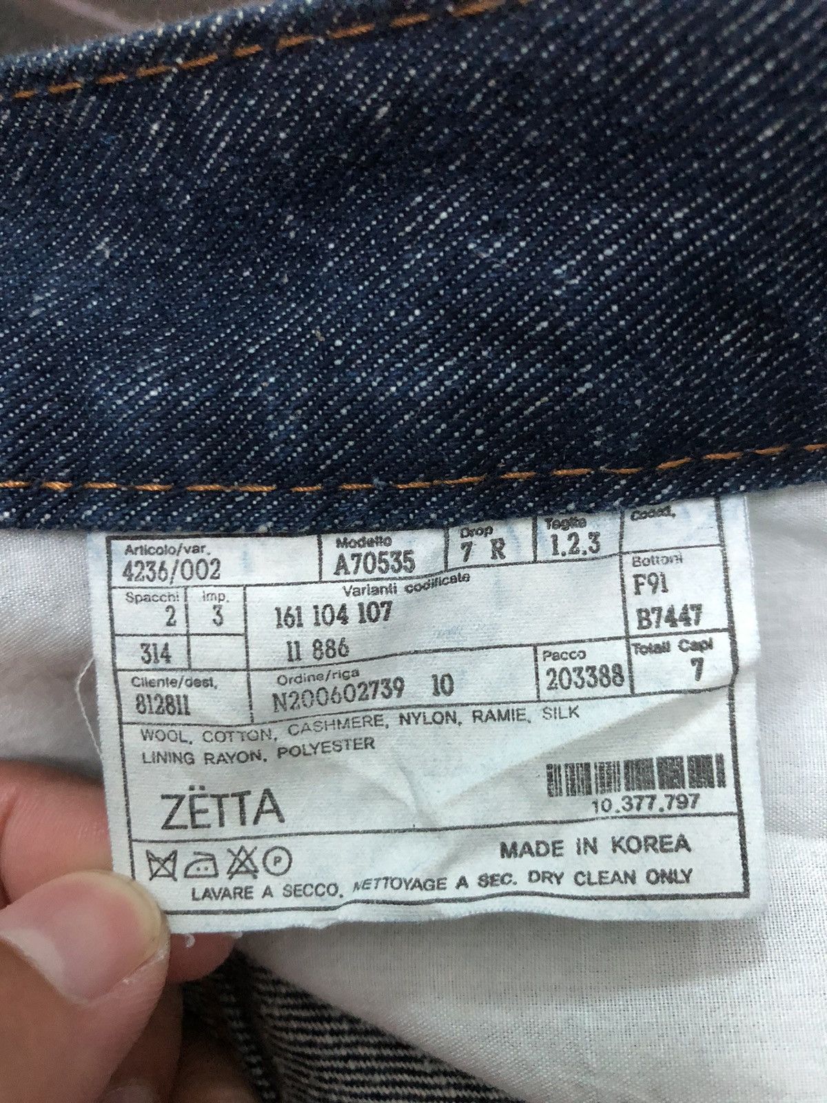 Japanese Brand × Vintage VINTAGE ZETTA SLIM SKINNY FIT BLUE DENIM JAPAN 🇯🇵 Size US 30 / EU 46 - 6 Thumbnail