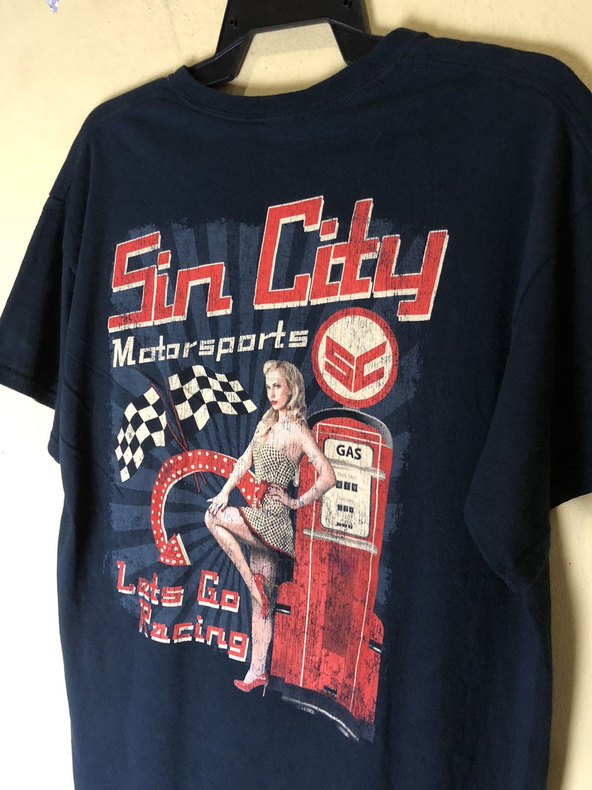 Vintage Vintage SIN CITY Motorsports Racing tees Big Printed Size US L / EU 52-54 / 3 - 7 Thumbnail