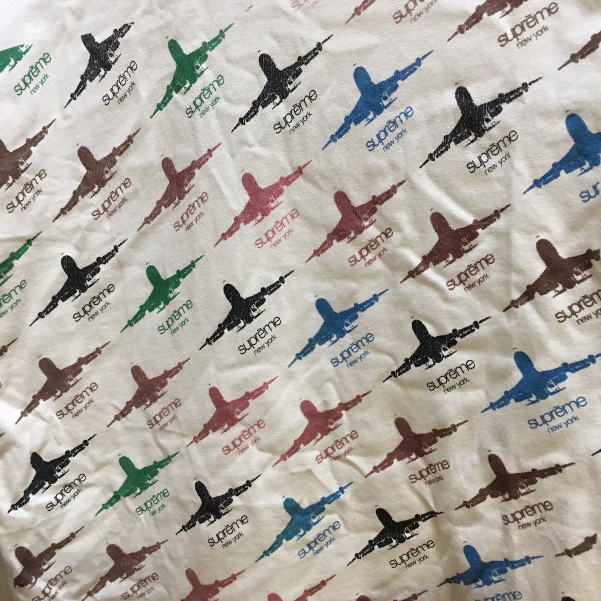 Supreme Supreme Airplane New York T-Shirt Size US S / EU 44-46 / 1 - 3 Thumbnail