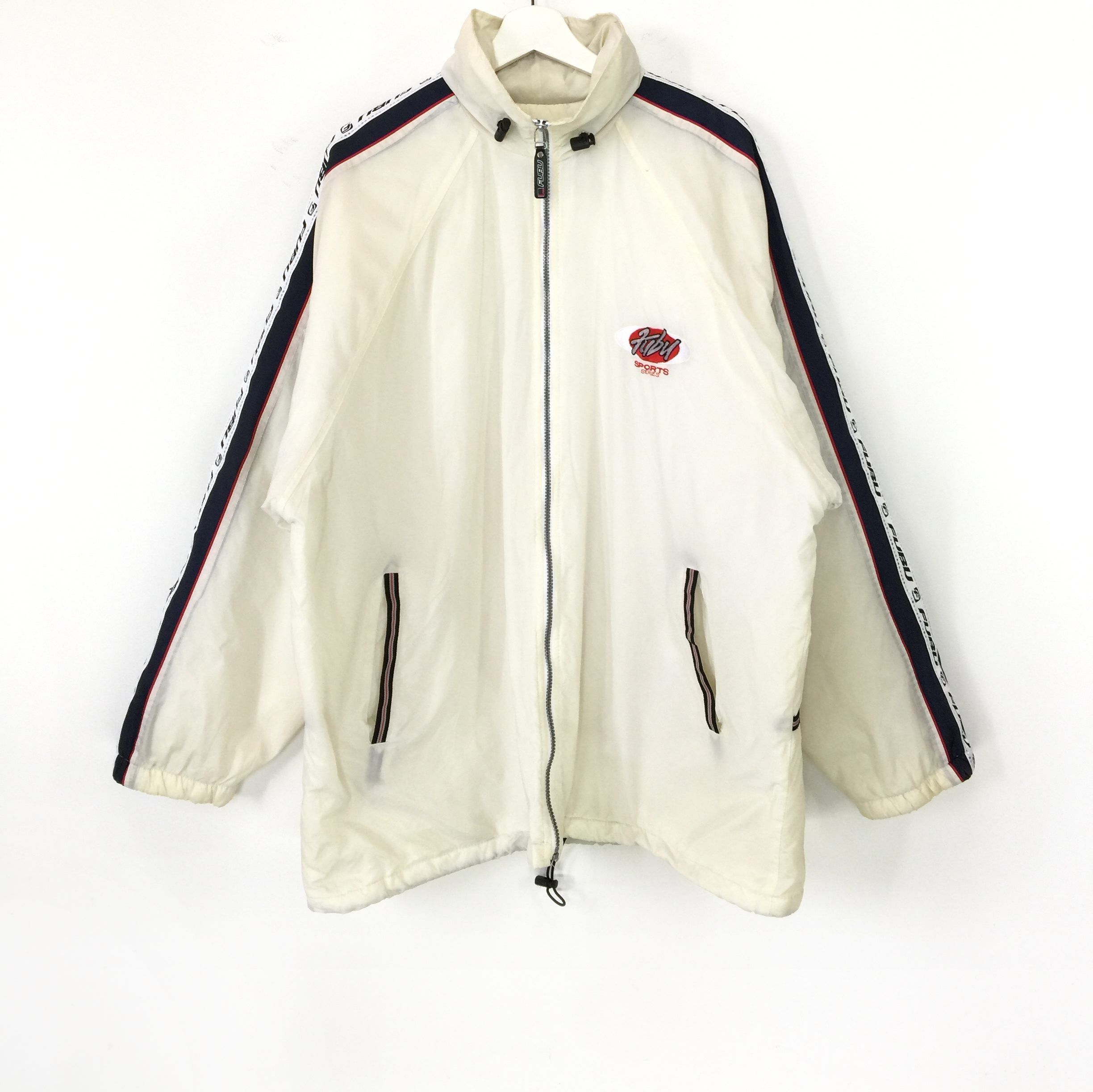 Fubu × Vintage Fubu embroidered logo vintage 90s side tape jacket Size US XL / EU 56 / 4 - 2 Thumbnail