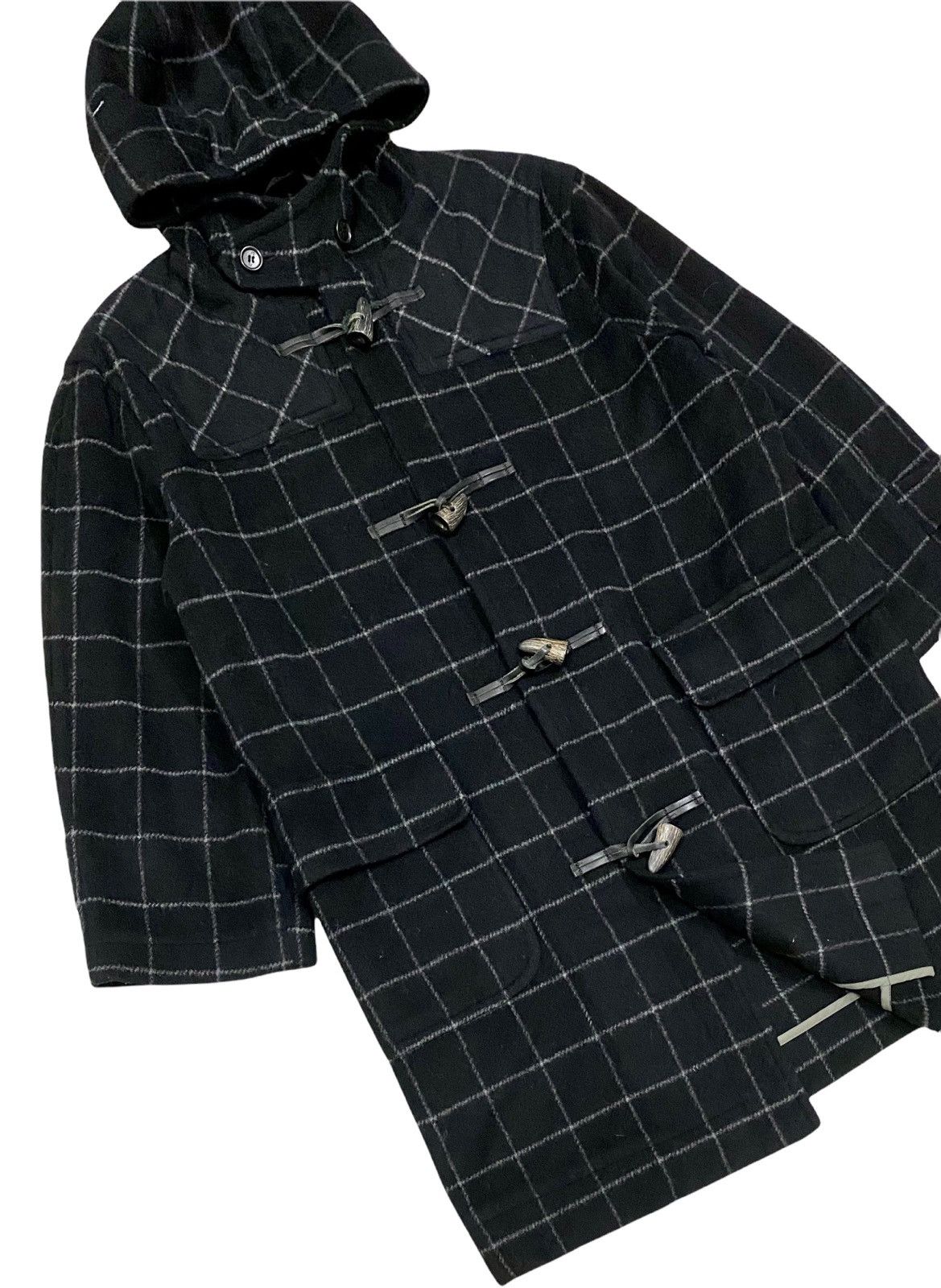 Paul Smith VINTAGE PAUL SMITH LONDON WOOL DUFFLE CHECK COATS UNISEX Size US M / EU 48-50 / 2 - 8 Thumbnail