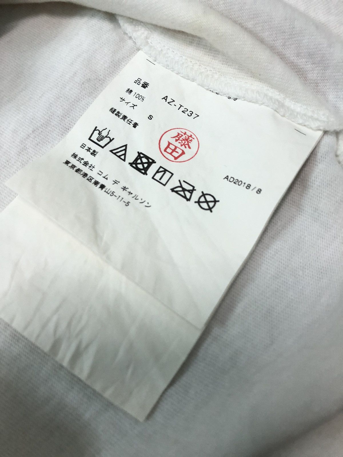 Comme des Garcons × Comme des Garcons PLAY CDG PLAY AD2018/8 DOUBLE BIG LOGO SHIRT Size US XS / EU 42 / 0 - 5 Thumbnail
