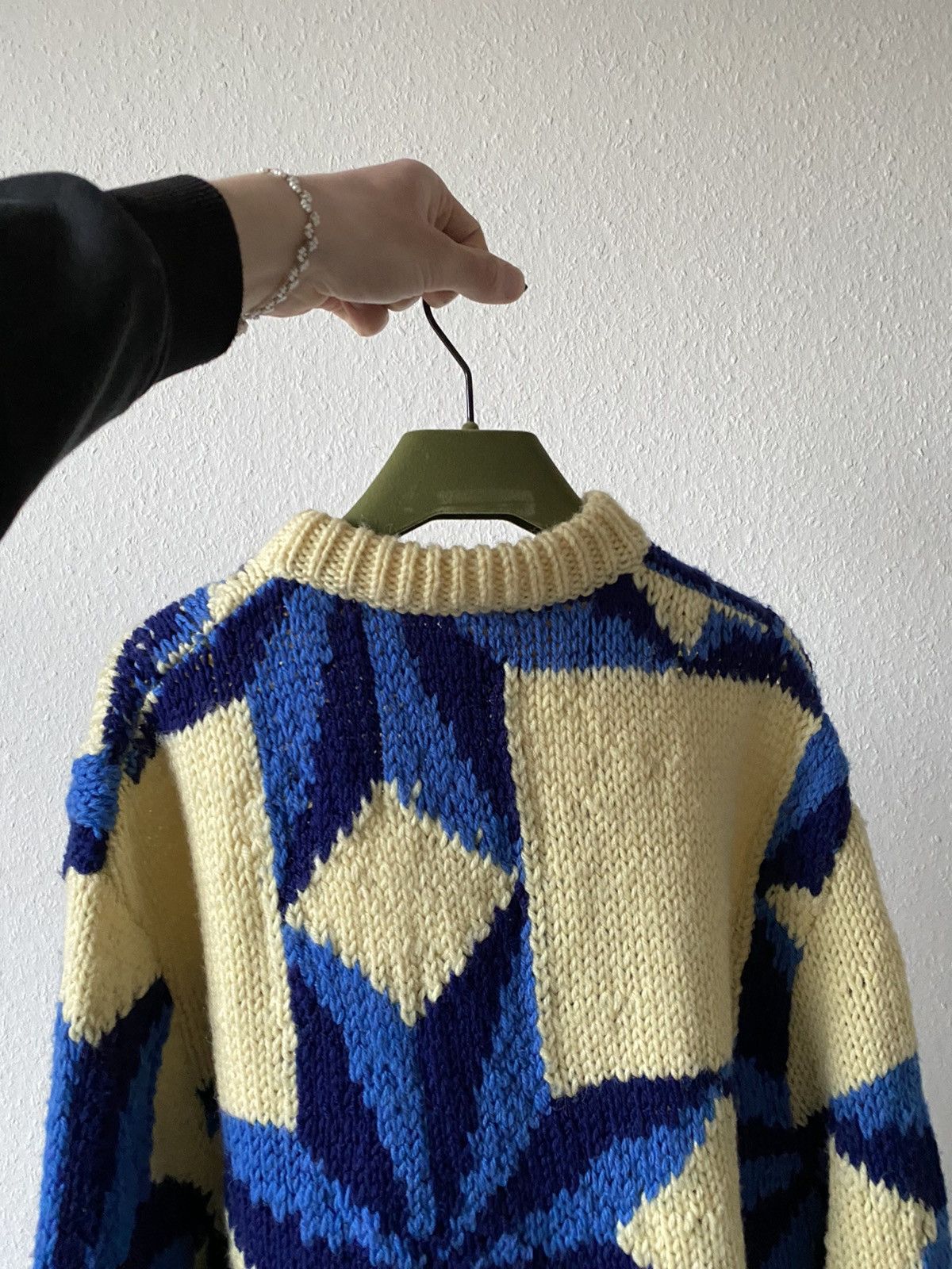 Calvin Klein 205W39NYC × Raf Simons 2500$ Hand Knitted Logo Sweater M Raf Simons Size US M / EU 48-50 / 2 - 11 Thumbnail