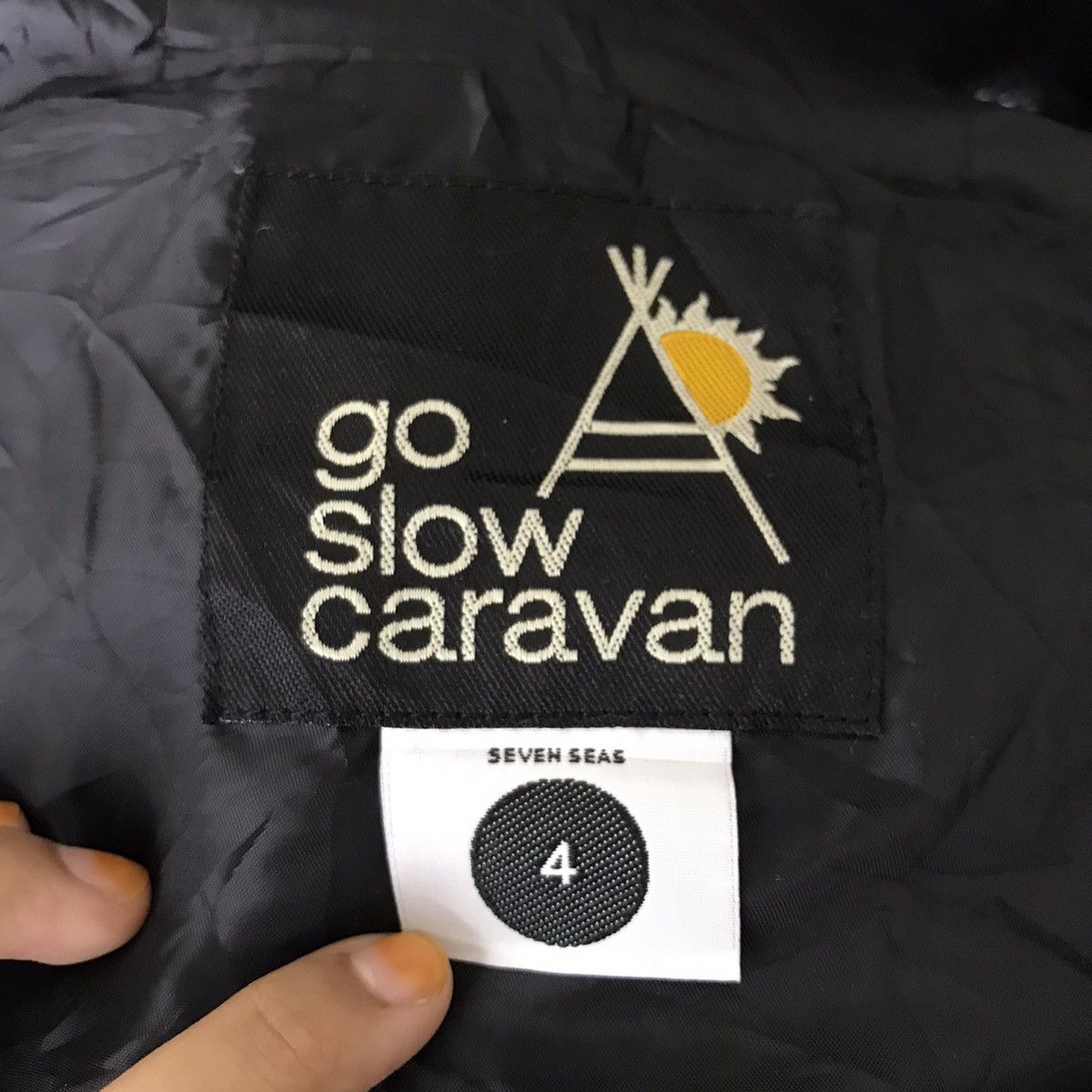 go slow caravan GO SLOW CARAVAN Seven Seas Japanese Brand Quilted Hoodie Size US L / EU 52-54 / 3 - 3 Thumbnail