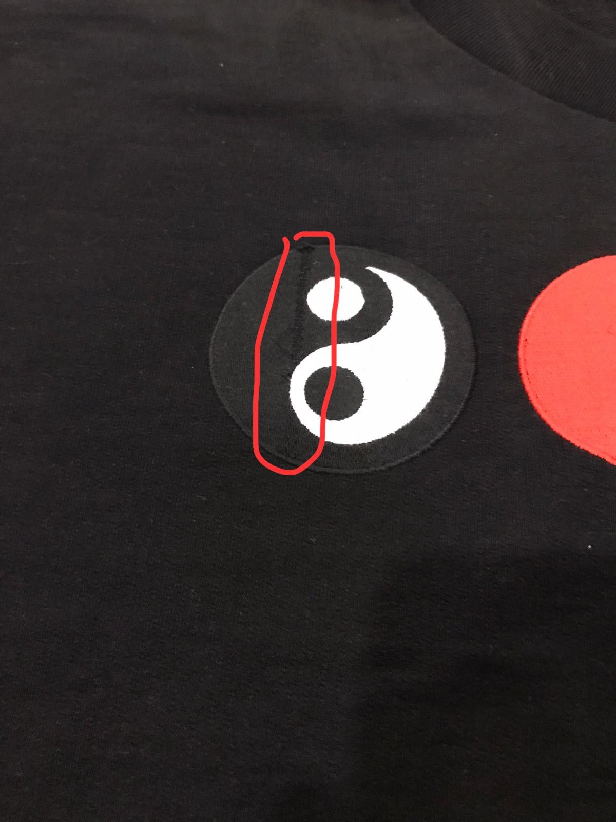 Gosha Rubchinskiy Gosha Rubchinskiy Yin Yang V-Neck Black Sweatshirt Size US S / EU 44-46 / 1 - 6 Thumbnail