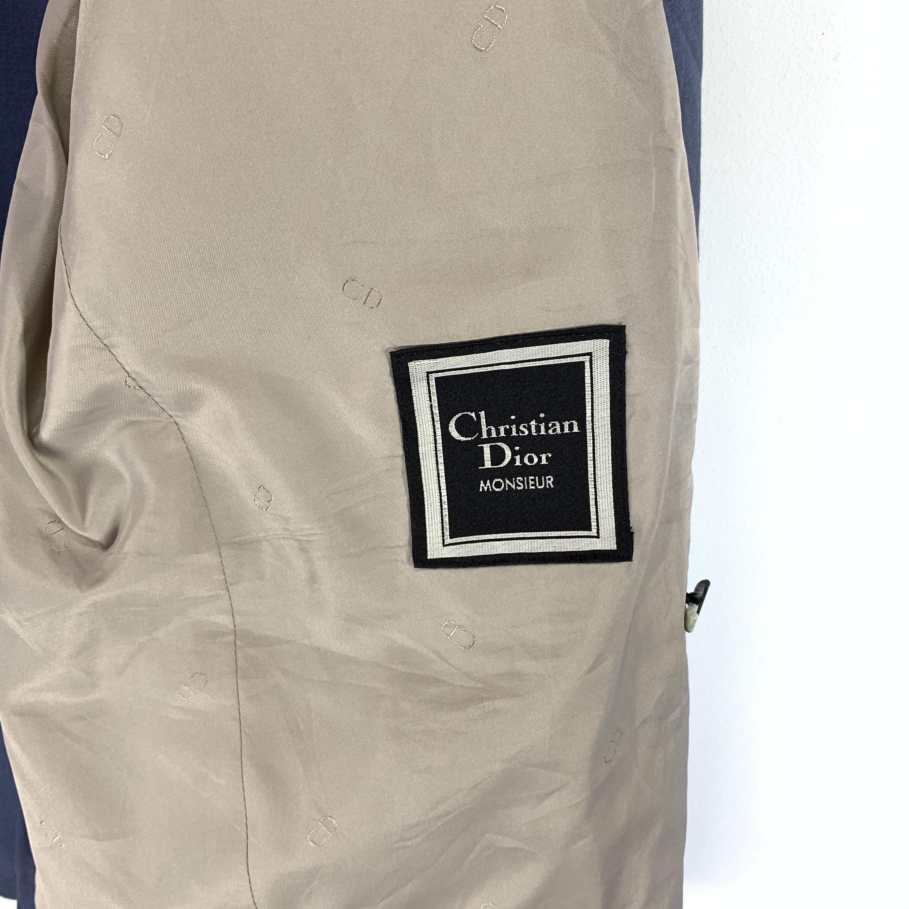 Christian Dior Monsieur × Designer Christian Dior double breasted suit blazer sports jacket Size 42S - 8 Thumbnail