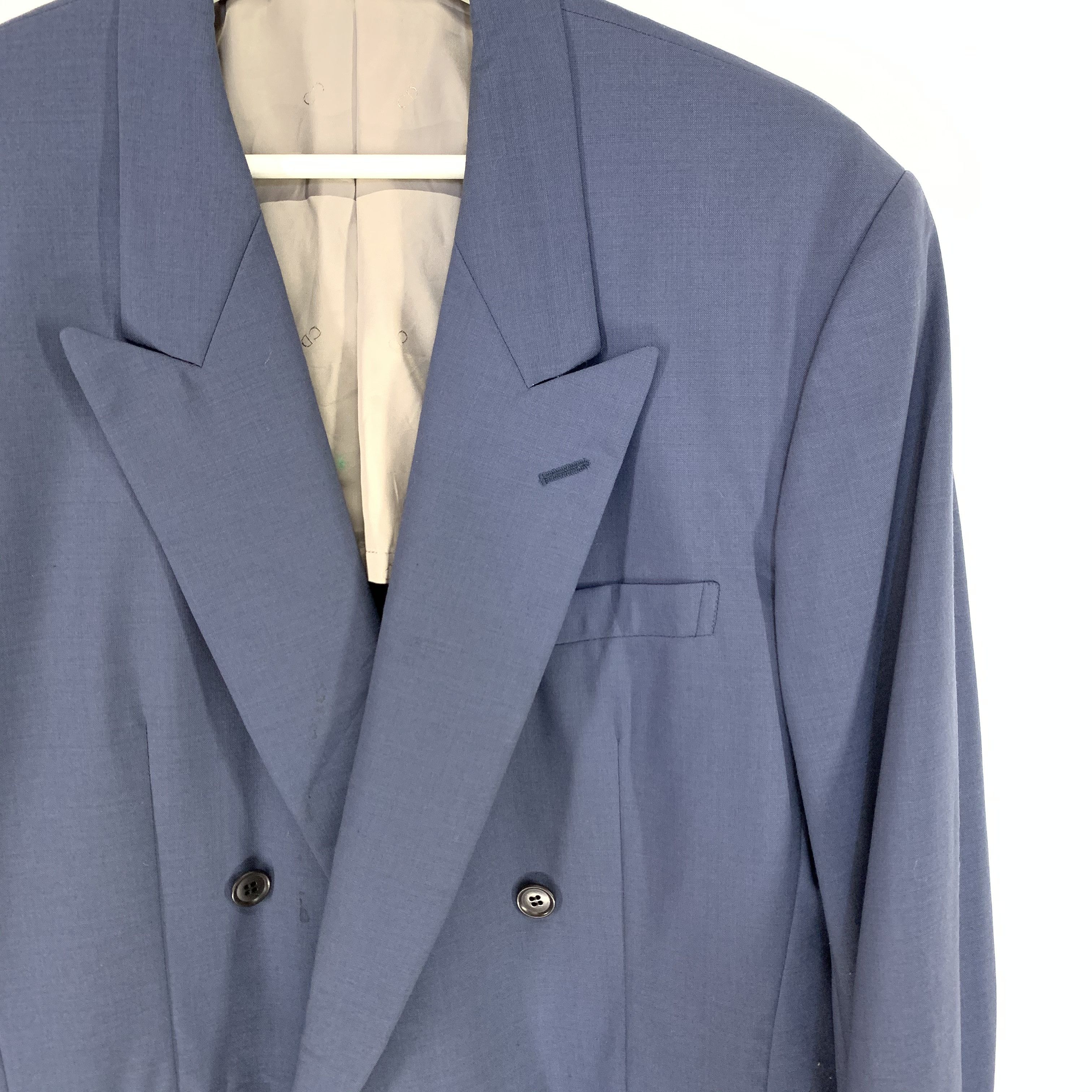 Christian Dior Monsieur × Designer Christian Dior double breasted suit blazer sports jacket Size 42S - 4 Thumbnail