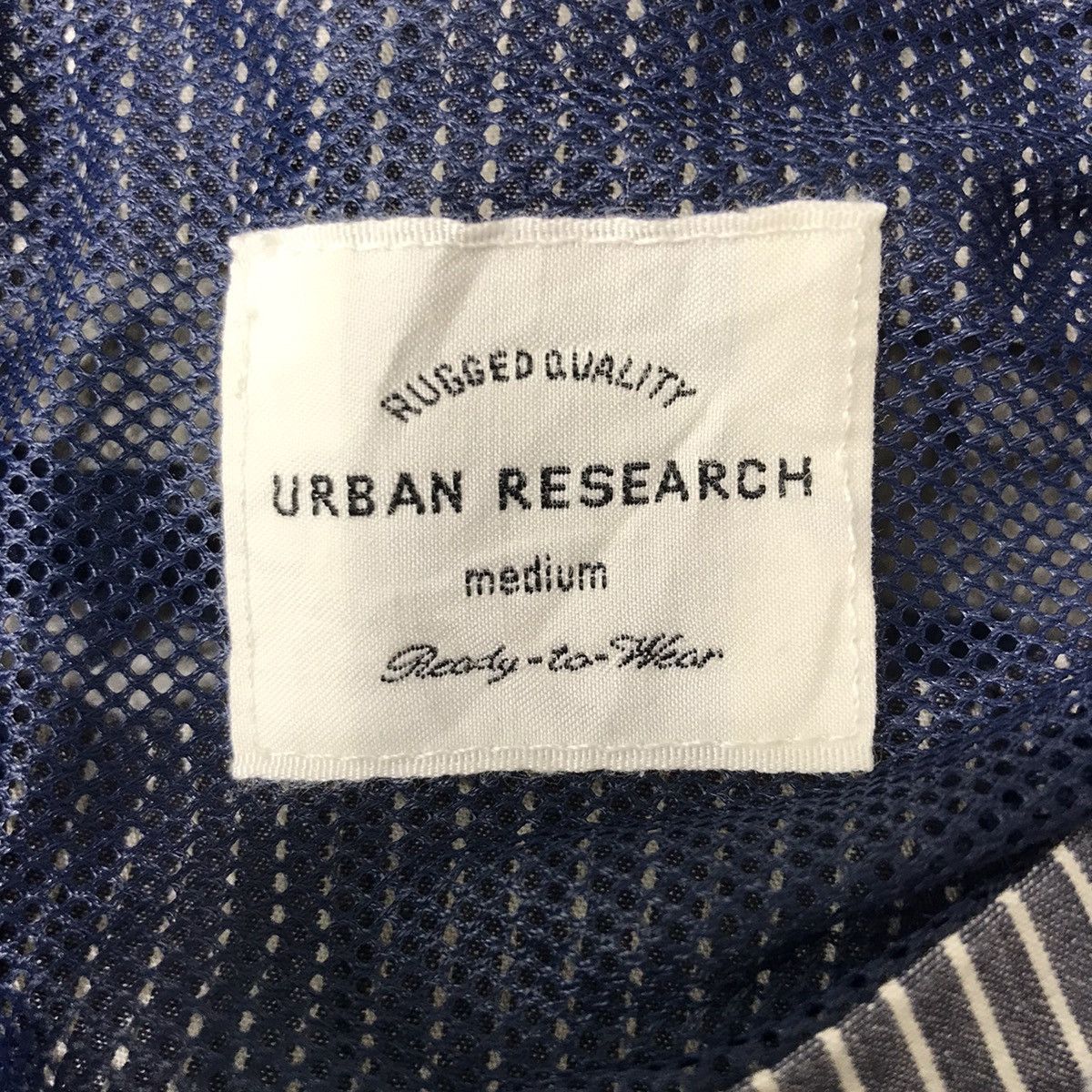 URBAN RESEARCH DOORS URBAN RESEARCH Hickory Stripes Japanese Brand Hoodie Jacket Size US M / EU 48-50 / 2 - 3 Thumbnail