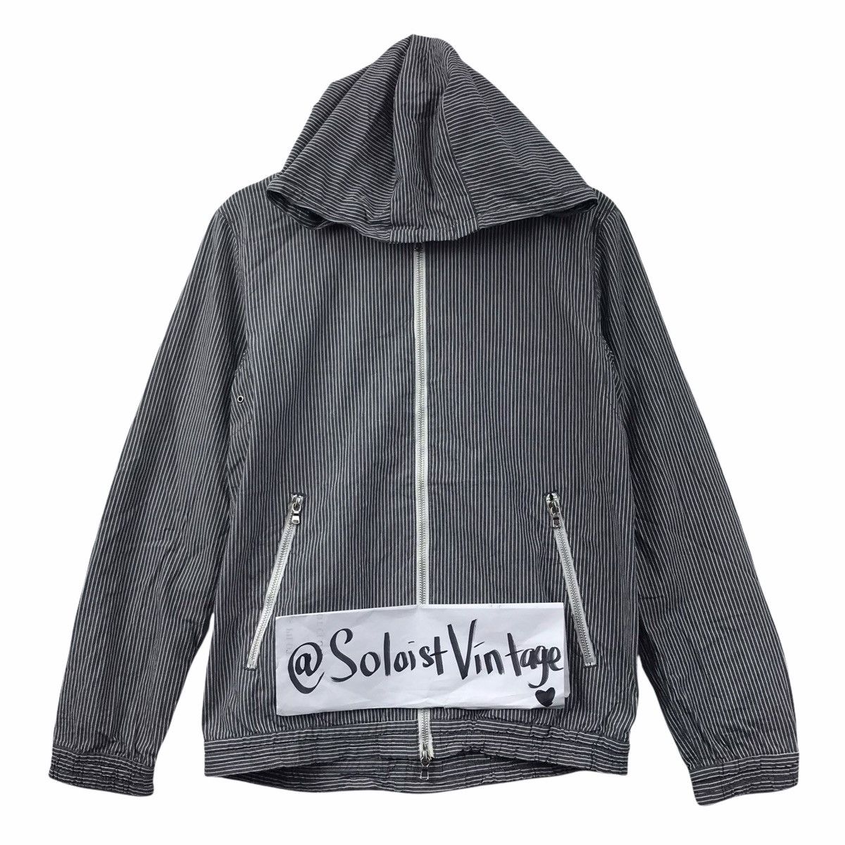 URBAN RESEARCH DOORS URBAN RESEARCH Hickory Stripes Japanese Brand Hoodie Jacket Size US M / EU 48-50 / 2 - 1 Thumbnail