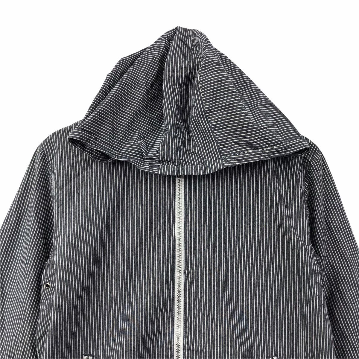 URBAN RESEARCH DOORS URBAN RESEARCH Hickory Stripes Japanese Brand Hoodie Jacket Size US M / EU 48-50 / 2 - 2 Thumbnail