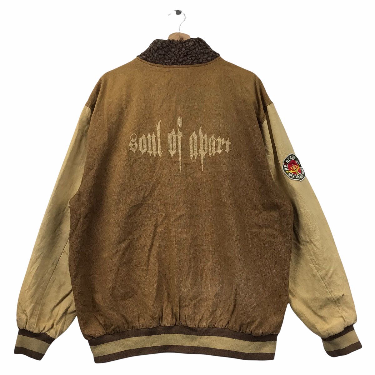 Japanese Brand APART SOUL 01 Japanese Brand Varsity Wool Jacket Size US XL / EU 56 / 4 - 7 Thumbnail