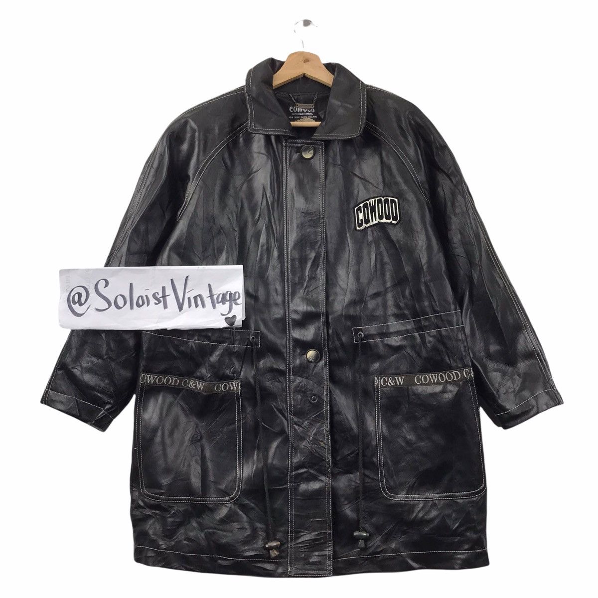 Vintage Vintage COWOOD INTERNATIONAL Japanese Brand Leather Jacket Size US L / EU 52-54 / 3 - 1 Thumbnail