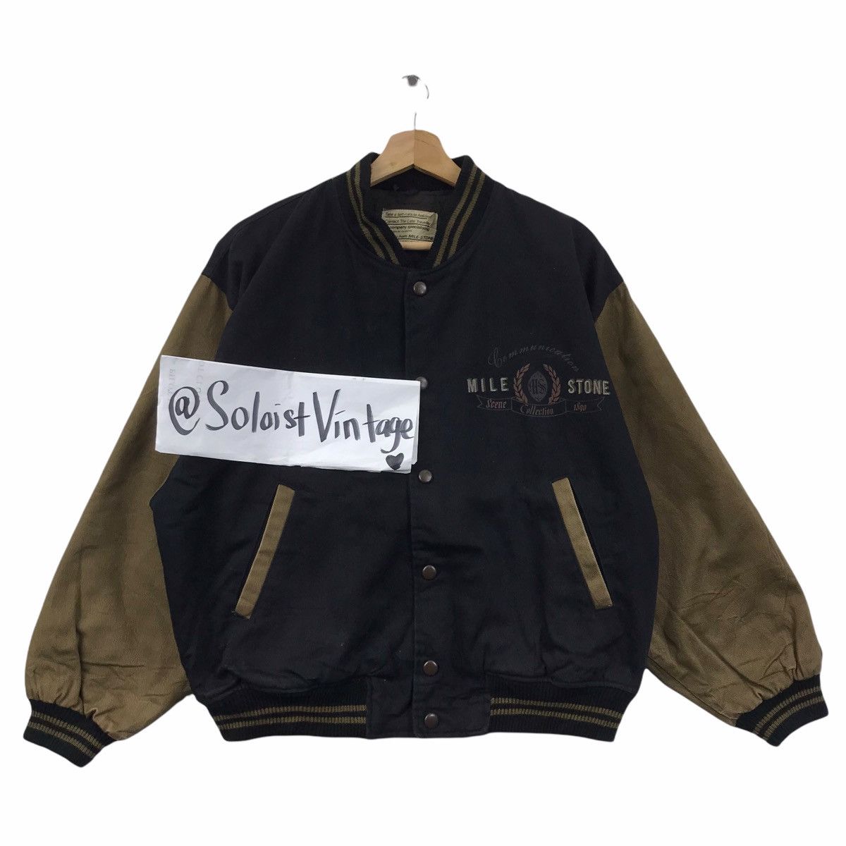 Milestone MILESTONE Scene Collection Covent Garden Varsity Jacket Wool Size US M / EU 48-50 / 2 - 2 Thumbnail