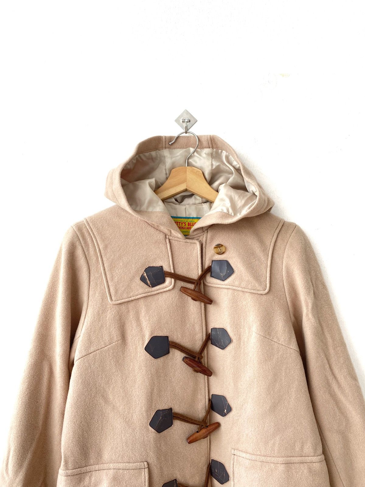 Japanese Brand Betty’s Blue Shinji Abe Wool Duffle Trench Coat Size US M / EU 48-50 / 2 - 3 Thumbnail