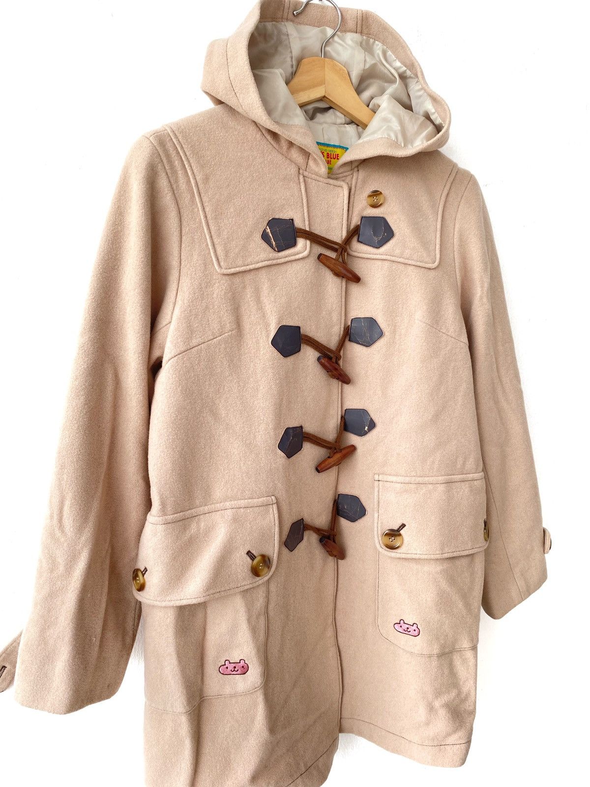Japanese Brand Betty’s Blue Shinji Abe Wool Duffle Trench Coat Size US M / EU 48-50 / 2 - 2 Thumbnail