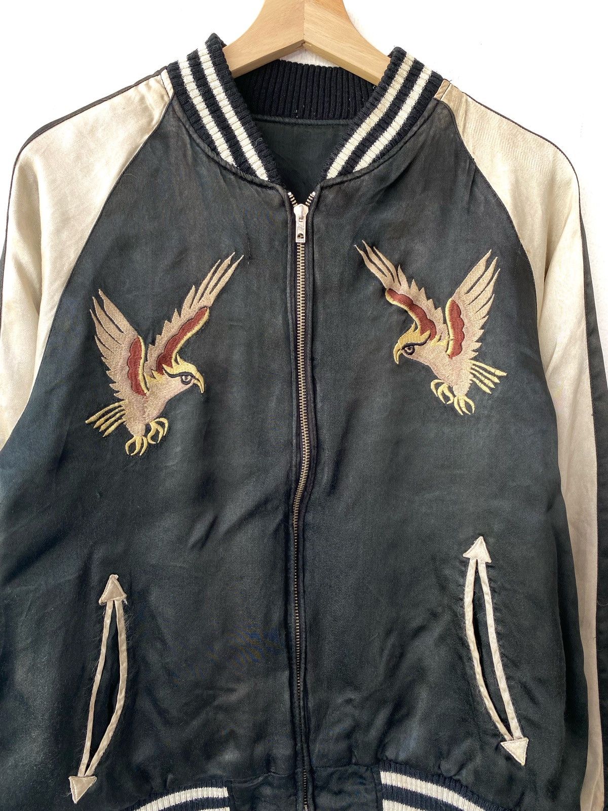 Japanese Brand Vintage Sukajan Japan Souvenir Embroidered Bomber Jacket Size US M / EU 48-50 / 2 - 3 Thumbnail