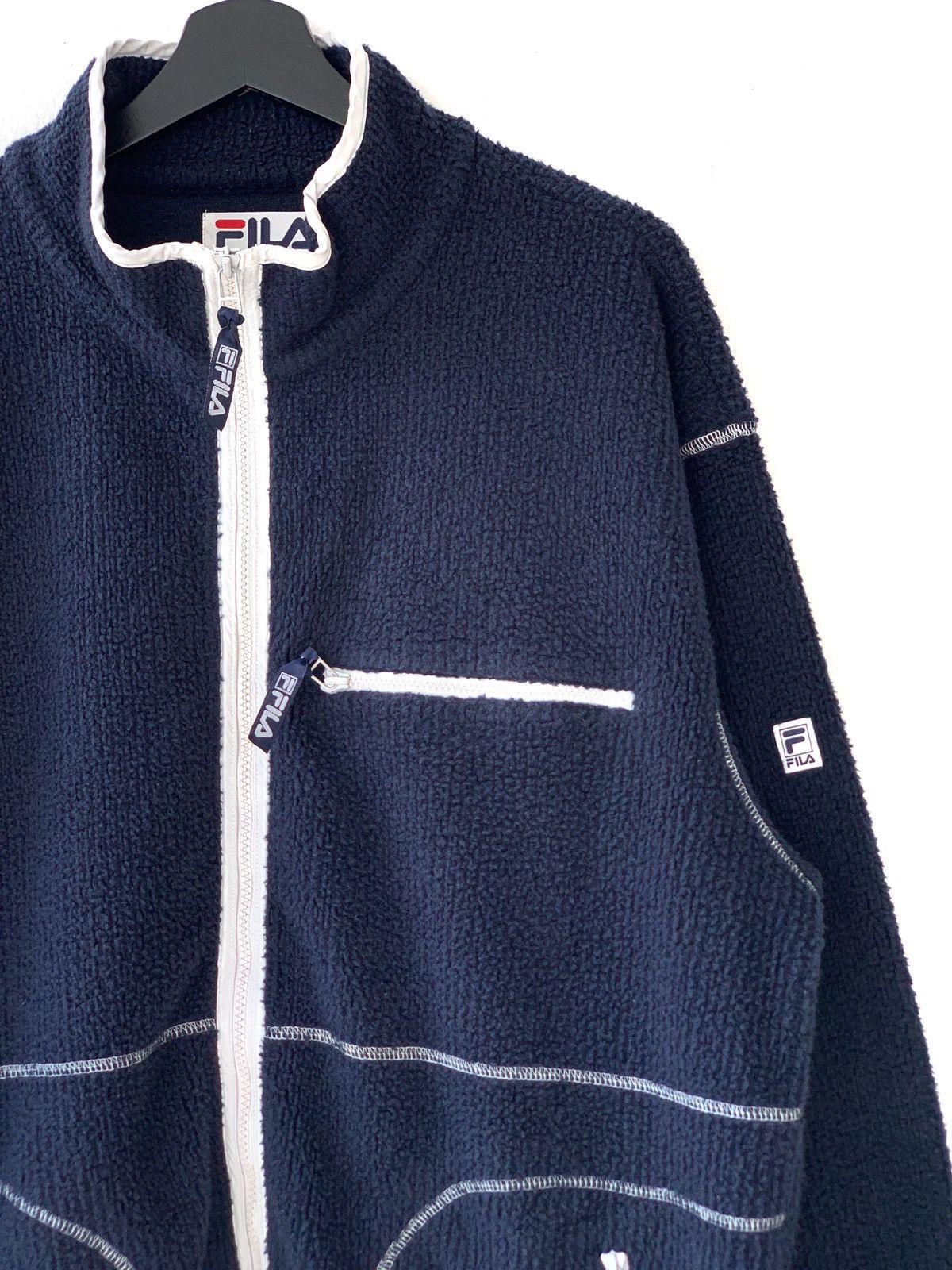 Fila Vintage Fila Fleece Sweater Size US XL / EU 56 / 4 - 2 Thumbnail
