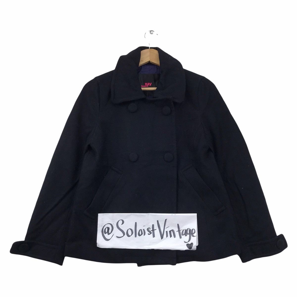 RAY BEAMS Japanese Brand Duffle Coat Wool Jacket
