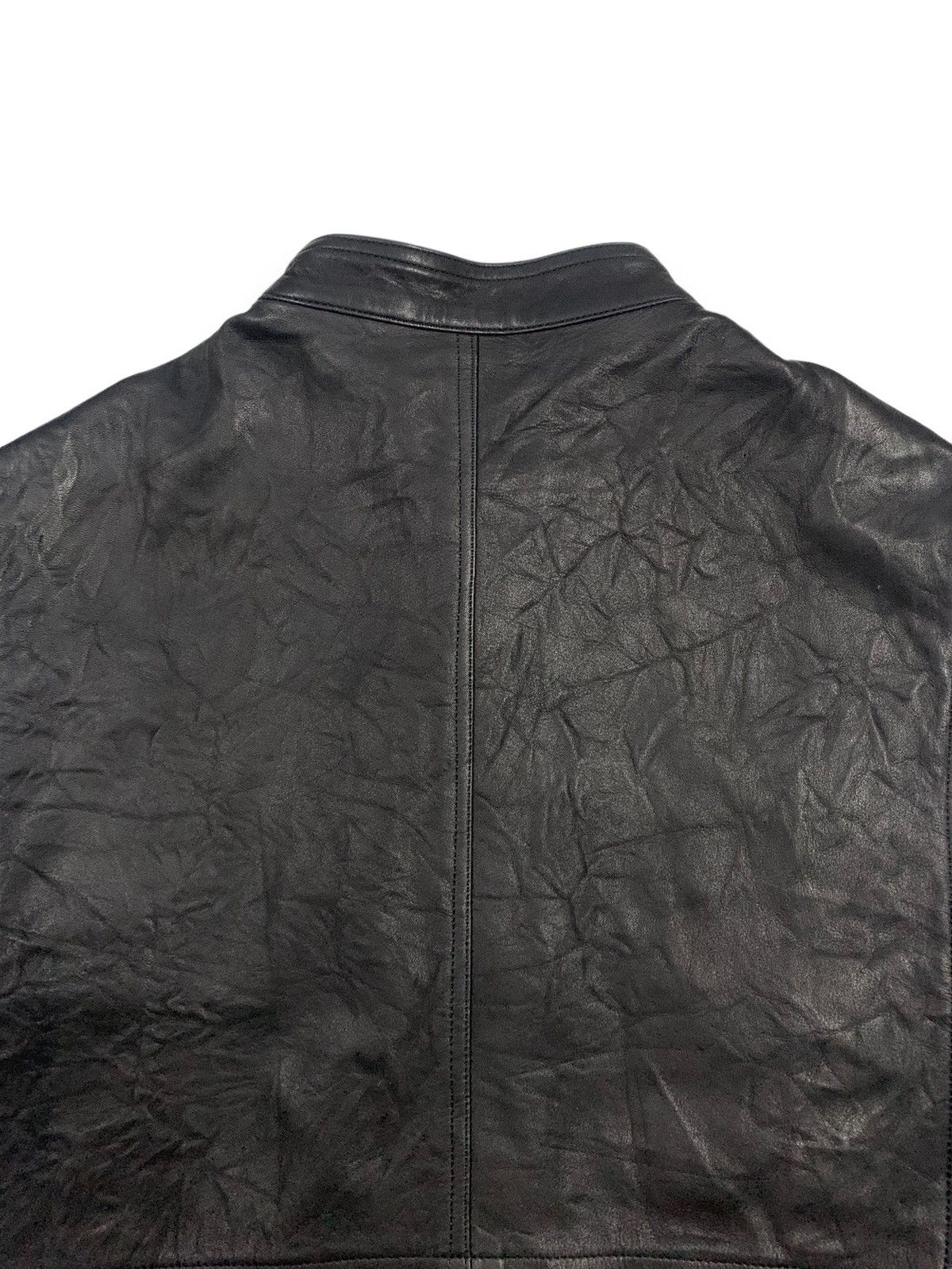 Yohji Yamamoto Vintage Japanese Brand GK Biker Genuine Leather Vest Size US M / EU 48-50 / 2 - 12 Thumbnail