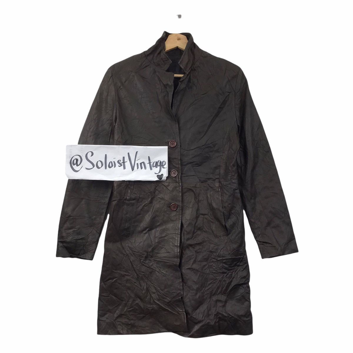 Vintage KIKK ALLEGRA Italian Designer Genuine Leather Parka Jacket Size US S / EU 44-46 / 1 - 1 Thumbnail